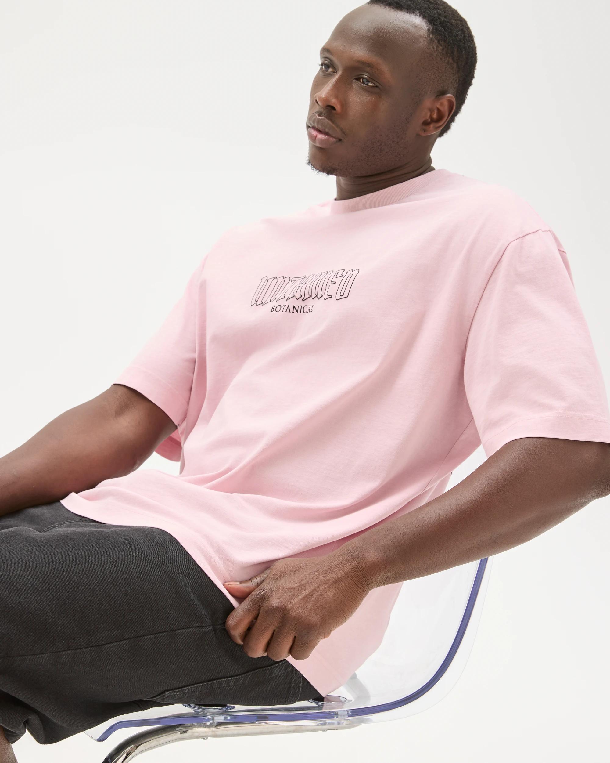 6 Commons Australian Cotton Boxy Fit Graphic T-Shirt DUSTY PINK, 6 of 7