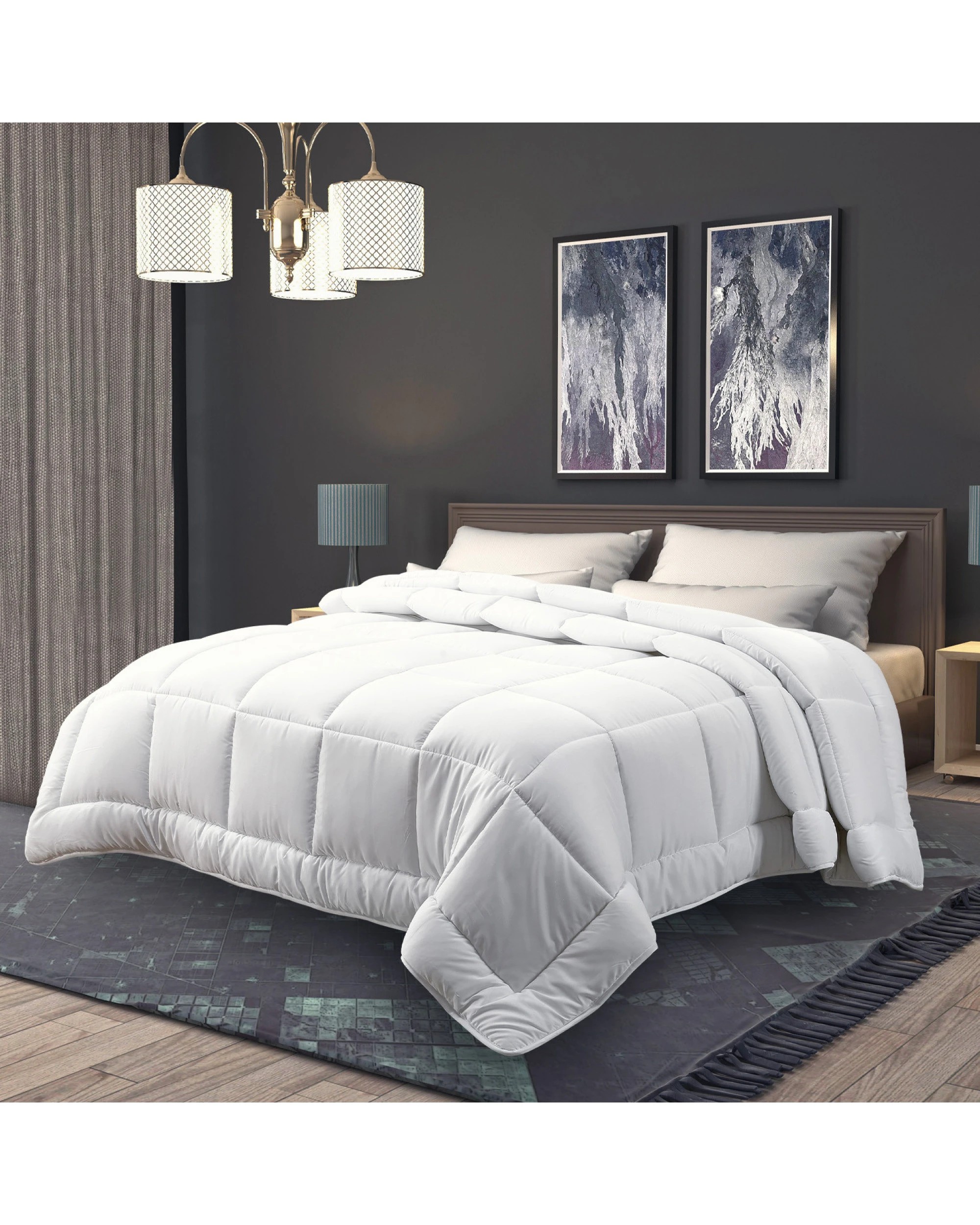 2 Laura Hill 700gsm Goose Down Feather Comforter Doona
 - Super King Bed, 2 of 10
