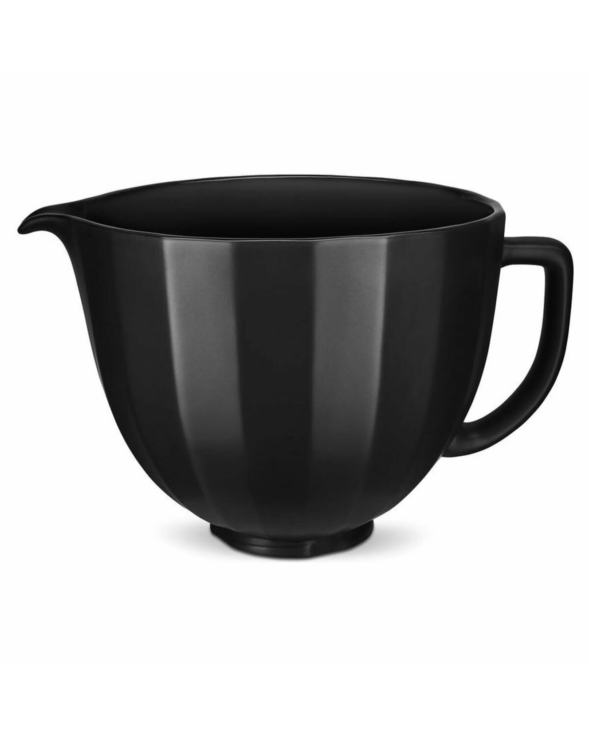 1 KitchenAid 4.7L Shell Ceramic Mixing Bowl Black, 1 of 4