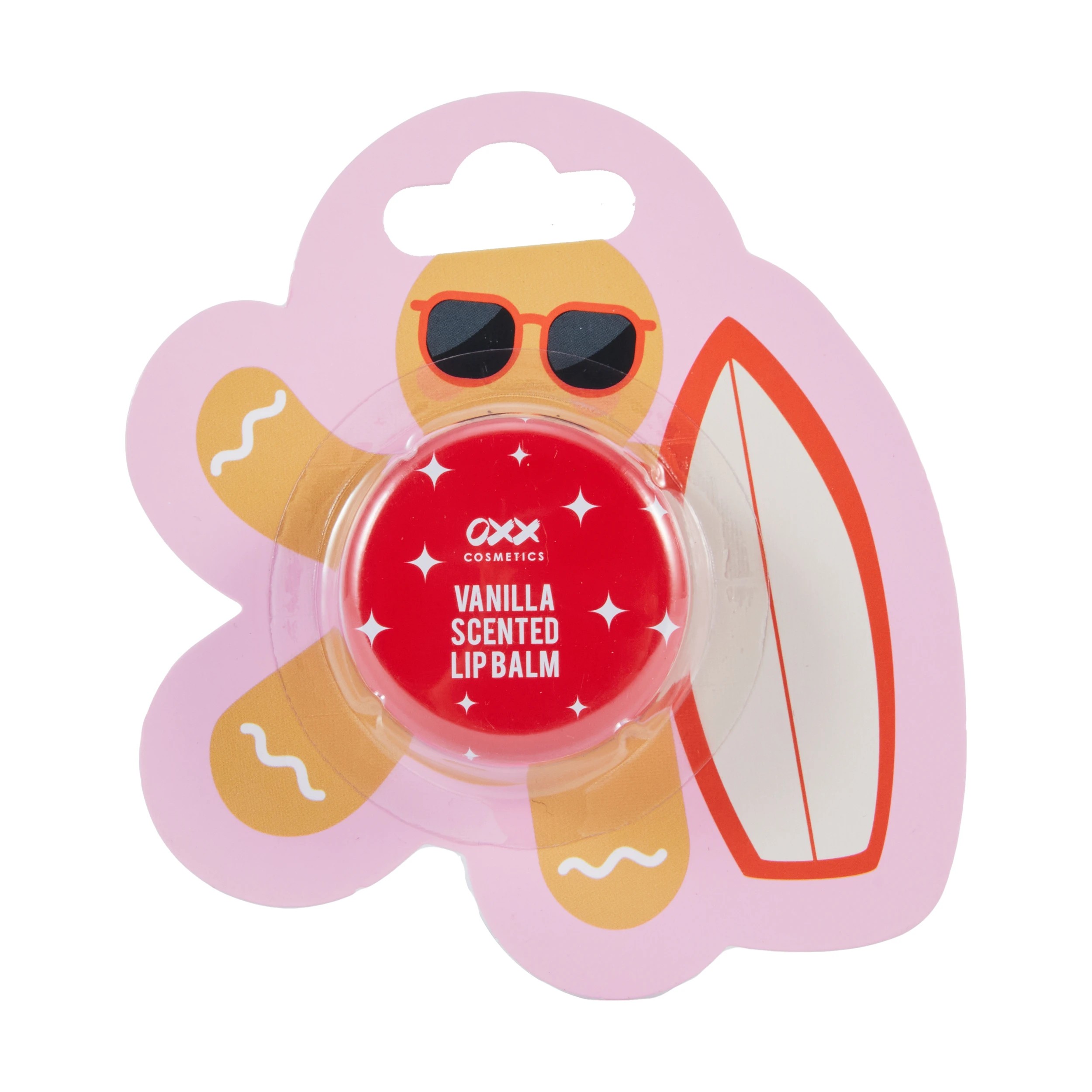 1 OXX Cosmetics Gingerbread Man Lip Balm - Vanilla Scented, 1 of 3