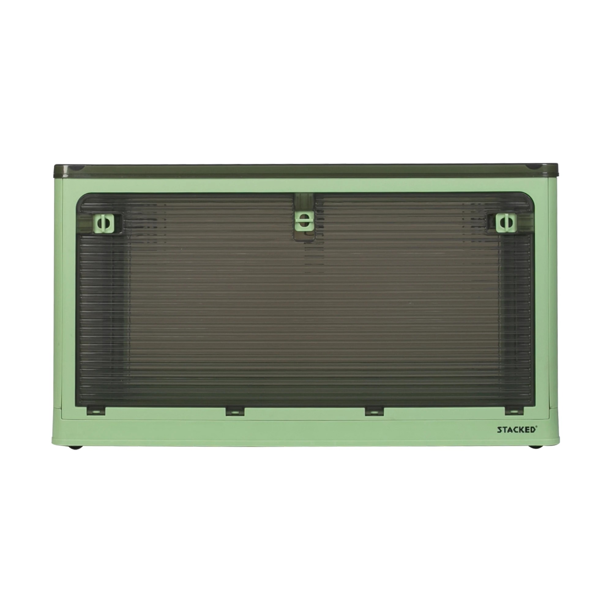 2 Stacked 124L Storage Box - Green, 2 of 7