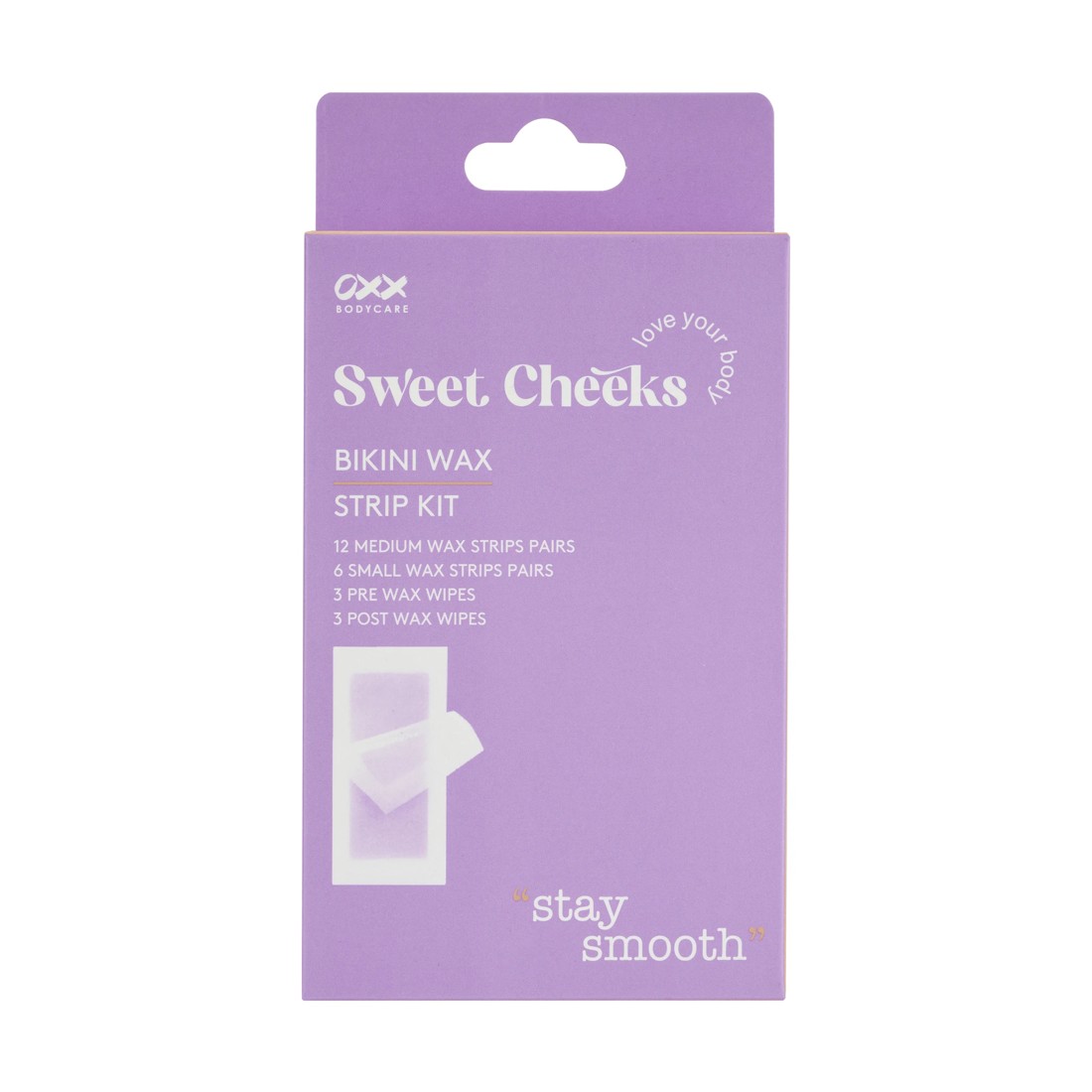 1 OXX Bodycare Sweet Cheeks Bikini Wax Strip Kit, 1 of 6