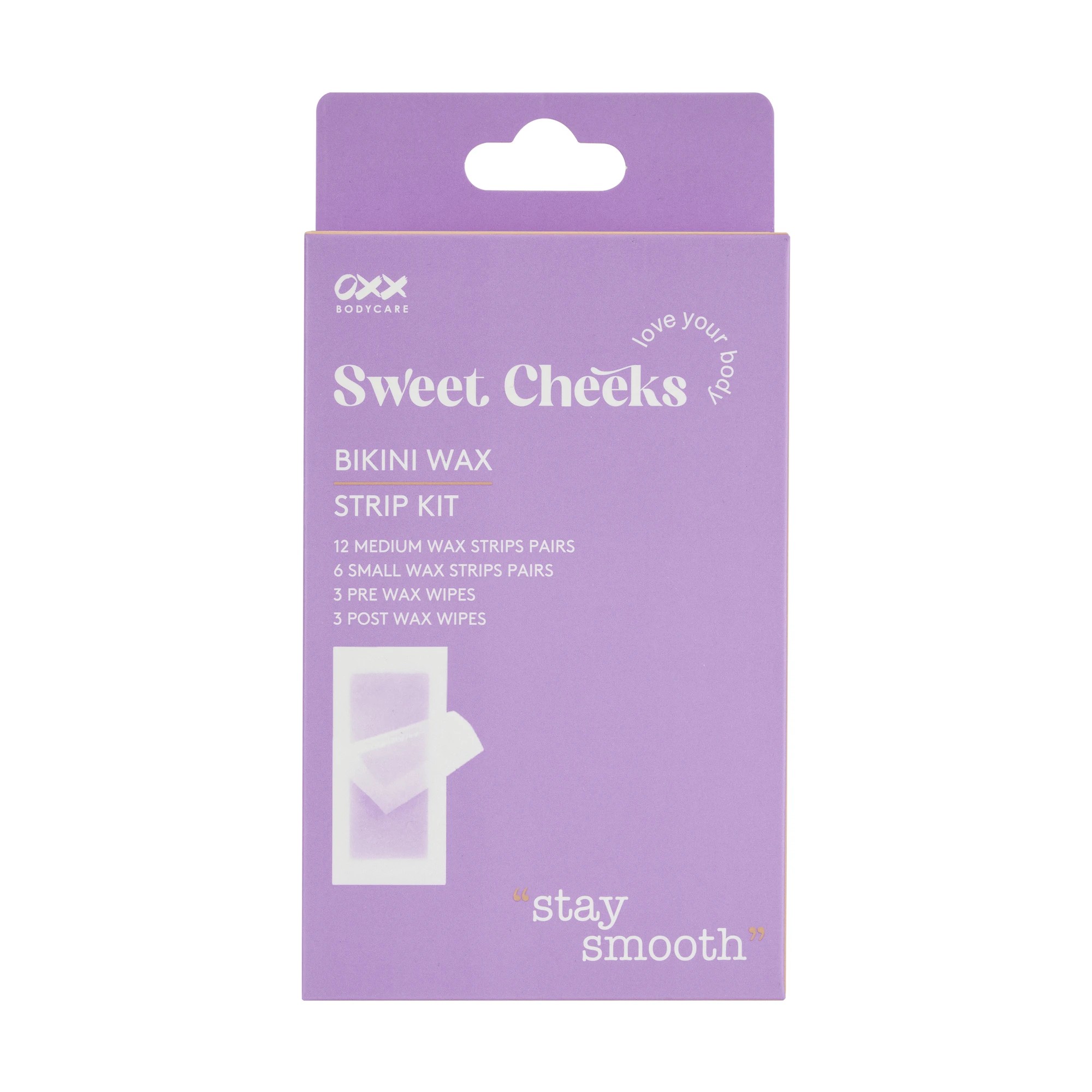 1 OXX Bodycare Sweet Cheeks Bikini Wax Strip Kit, 1 of 6