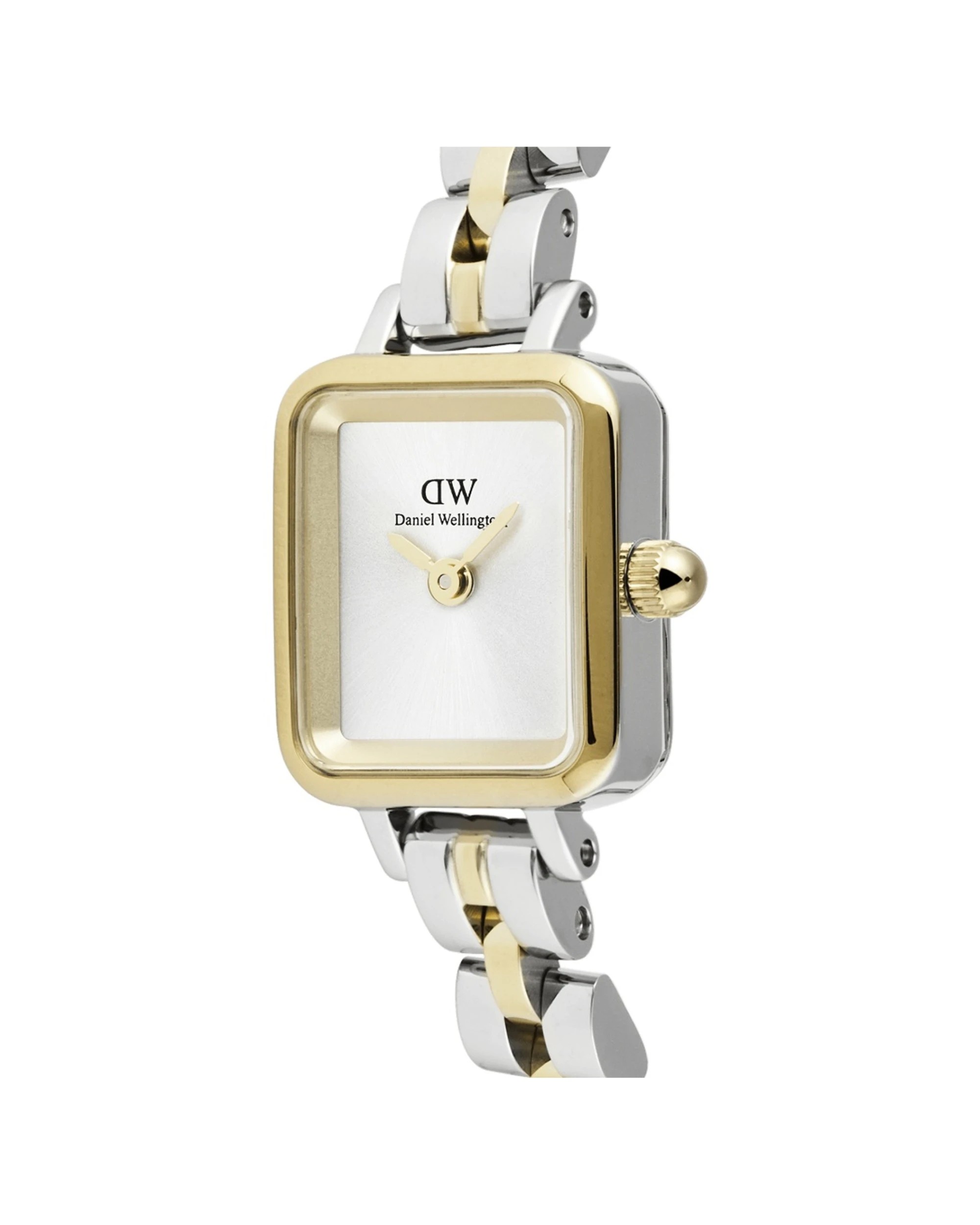 3 Daniel Wellington Quadro Mini Arch 3-Link Two-Tone Gold Silver Watch 15.4x18.2mm, 3 of 6