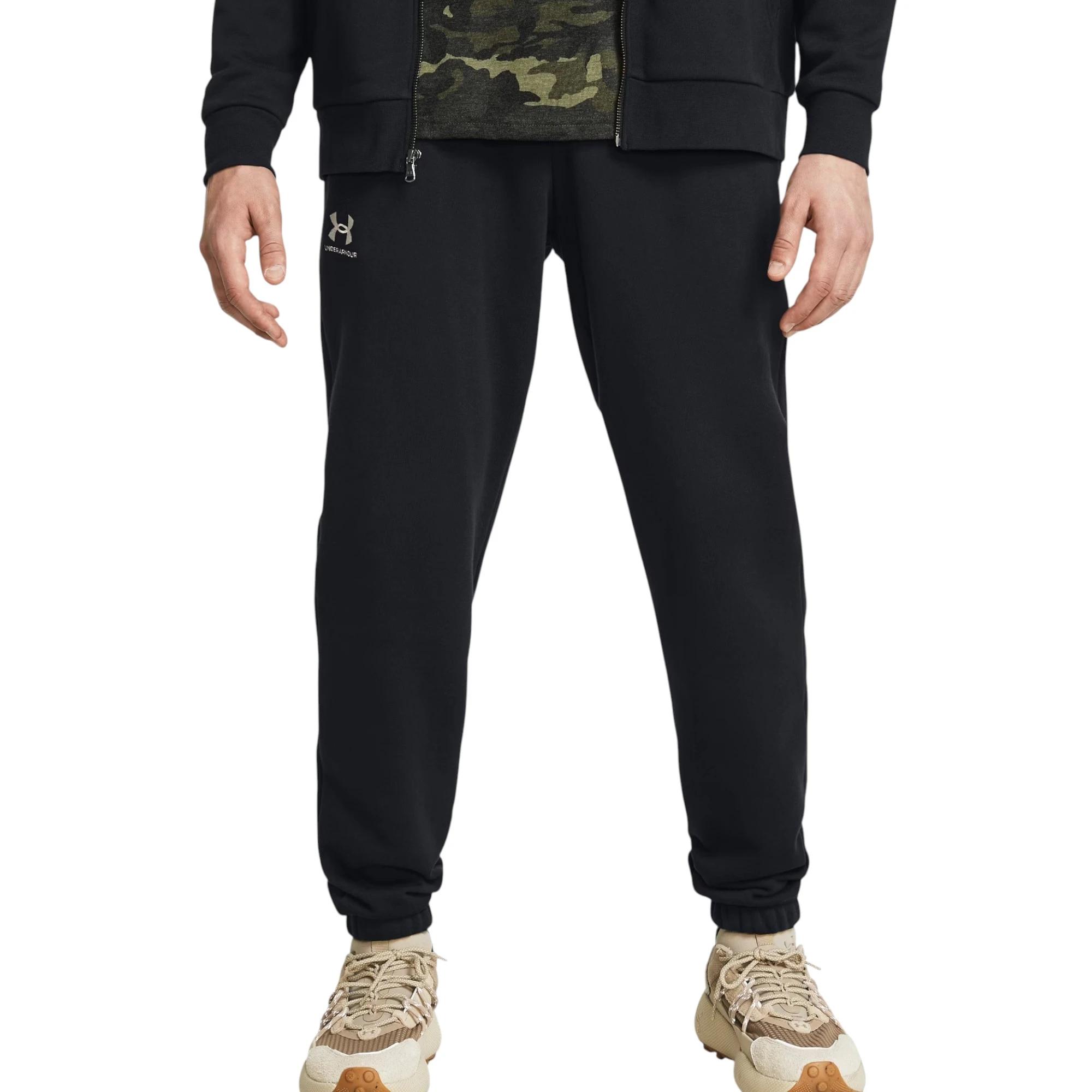 5 Under Armour Mens Fleece Pants Black Joggers Athletic Trackies BLACK, 5 of 7