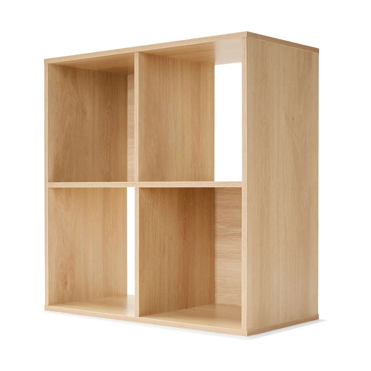 1 4 Cube Display Storage Unit - Oak, 1 of 4