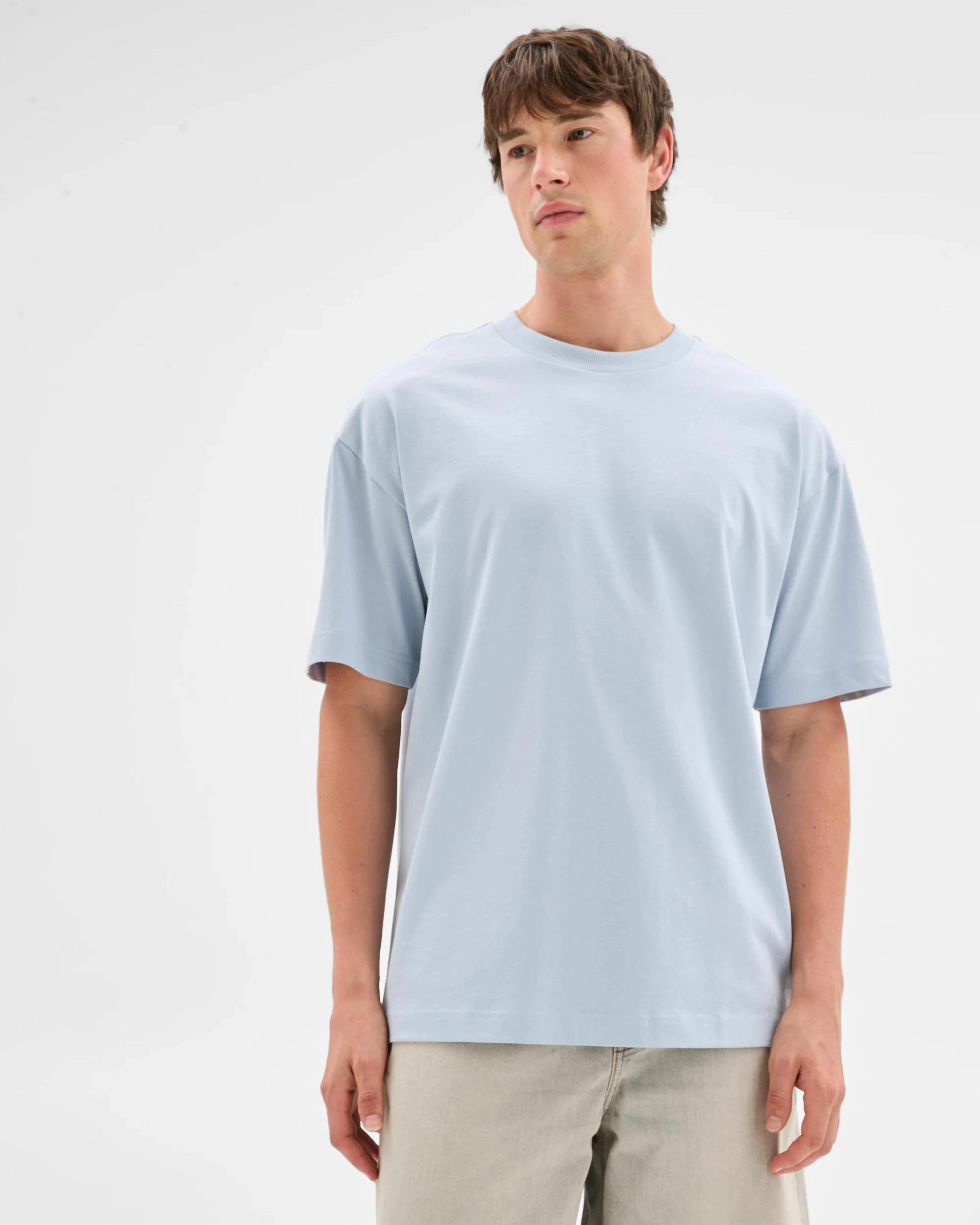 3 Commons Australian Cotton Oversized Heavy Core T-Shirt BLUE, 3 of 5