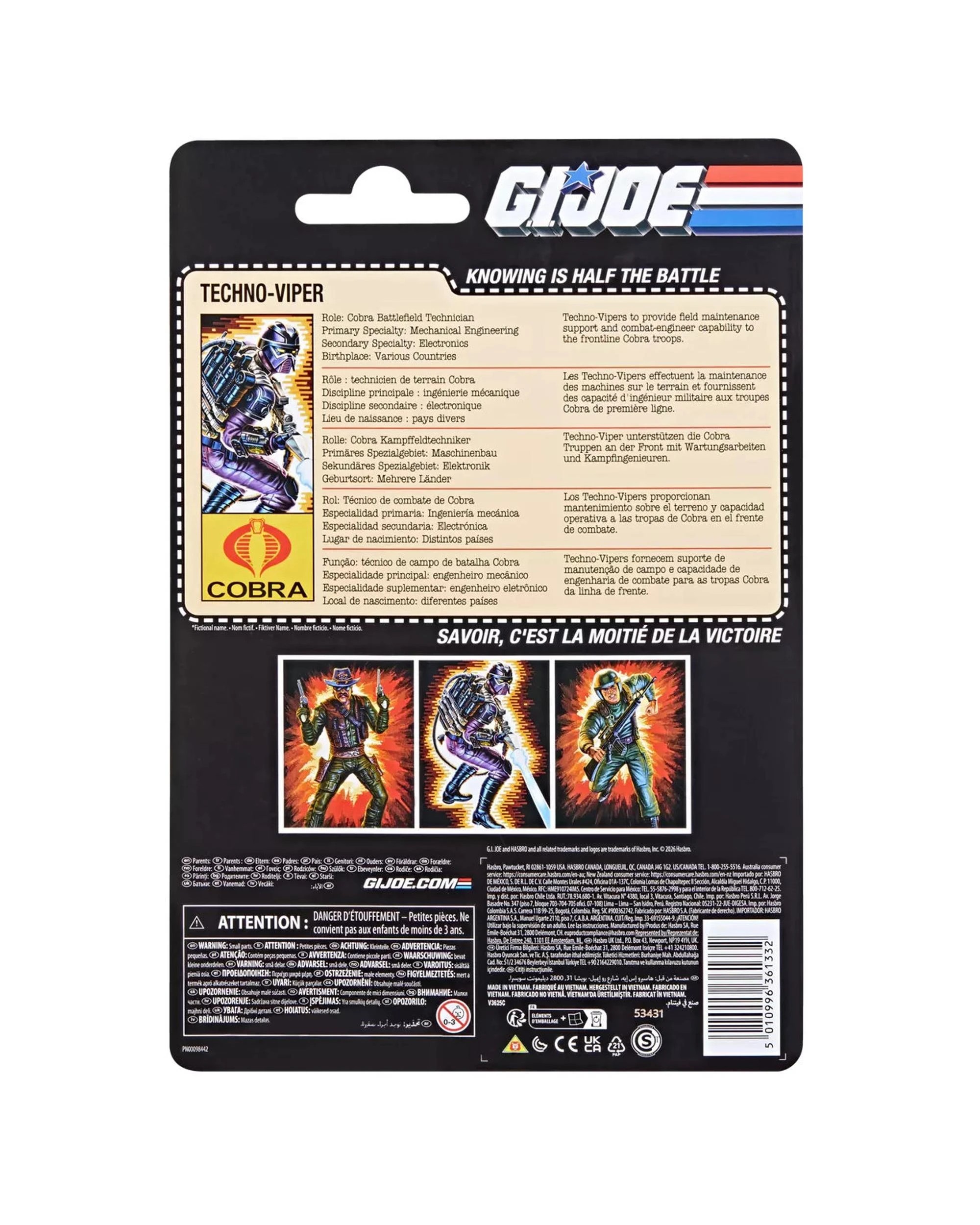 6 G.I. Joe Classified Series Retro Cardback Techno-Viper Action Figure, 6 of 6