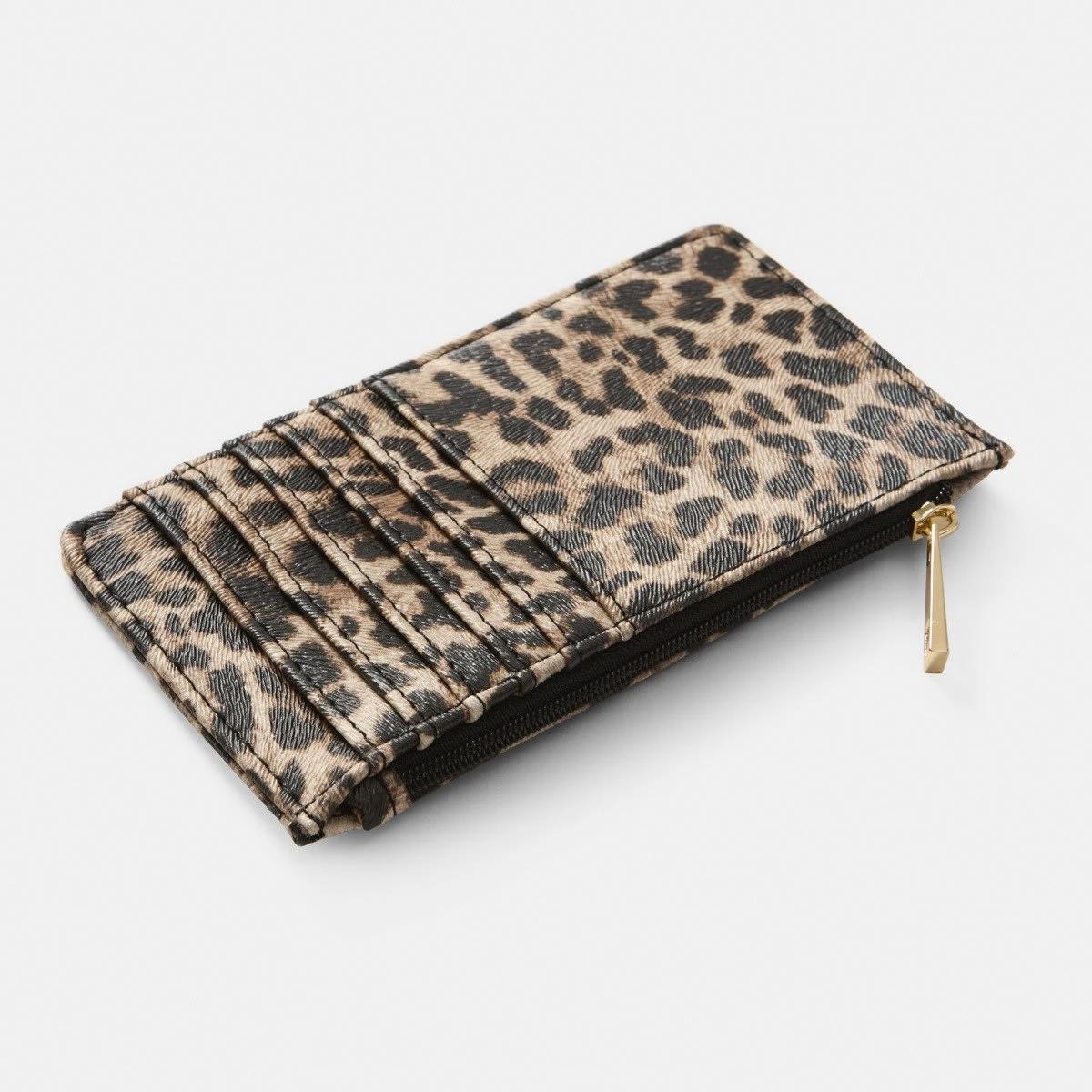 4 Zip Card Purse LEOPARD BROWN COCO, 4 of 4