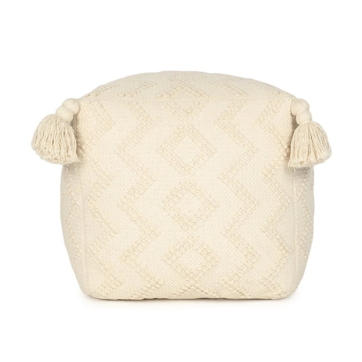 3 Faye Tassel Ottoman - Natural, 3 of 7