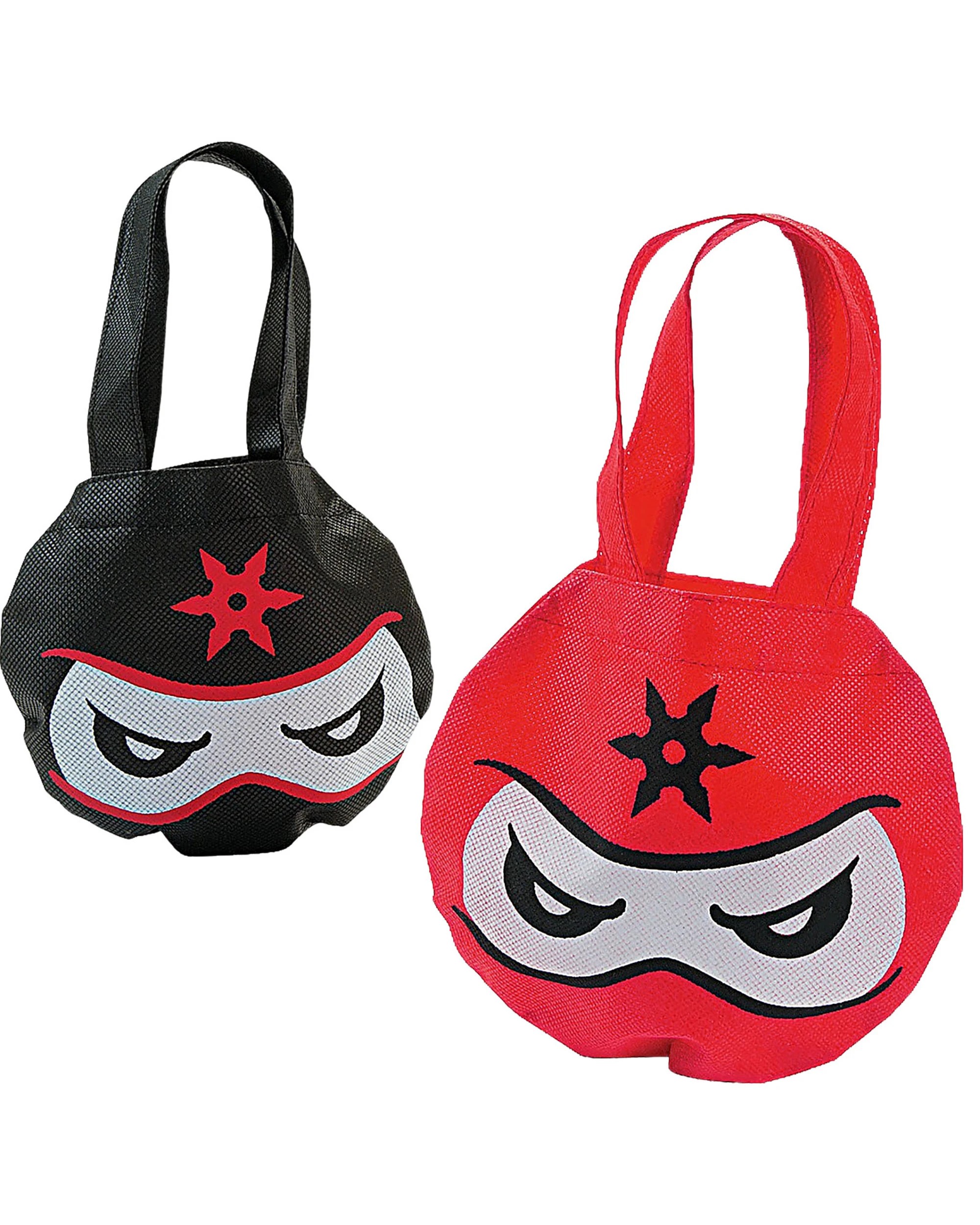 1 Fun Express Ninja Warrior Mini Tote Favour Bags Pack of 12 - Multi, 1 of 2