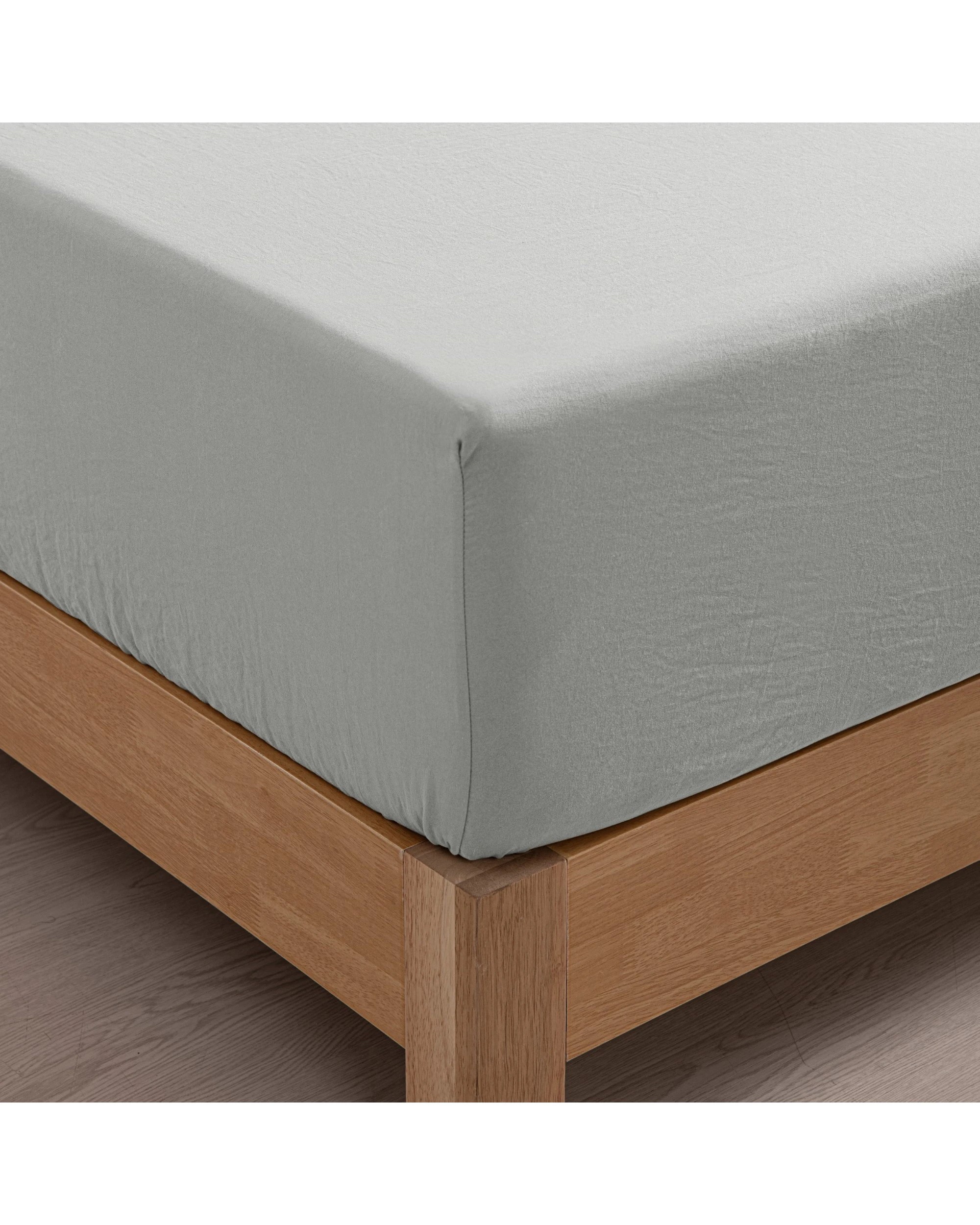 6 Dreamaker Superfine Washed Microfibre Combo Fitted Sheet Set - Single Bed - Dove Grey, 6 of 8