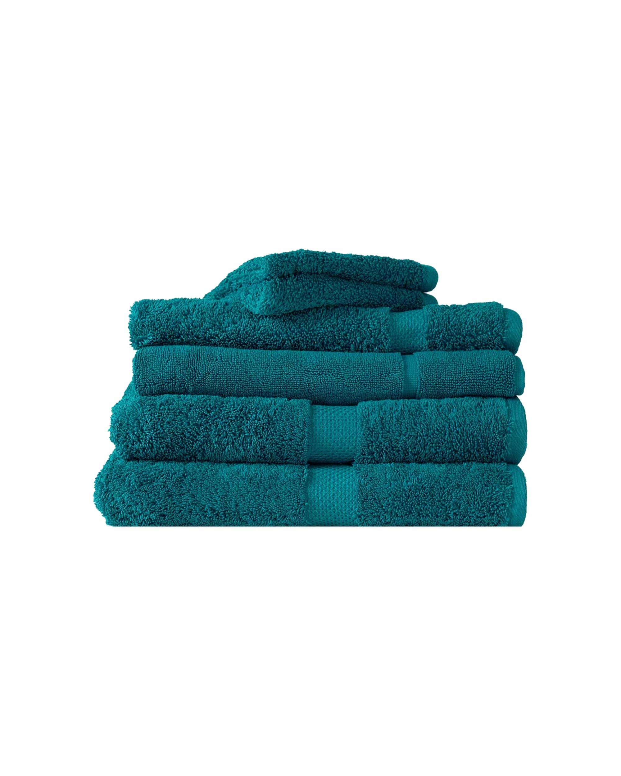 1 Canningvale 6pc Royal Splendour Luxury Bathroom Towel Set Oceano Teal
 - Blue, 1 of 3
