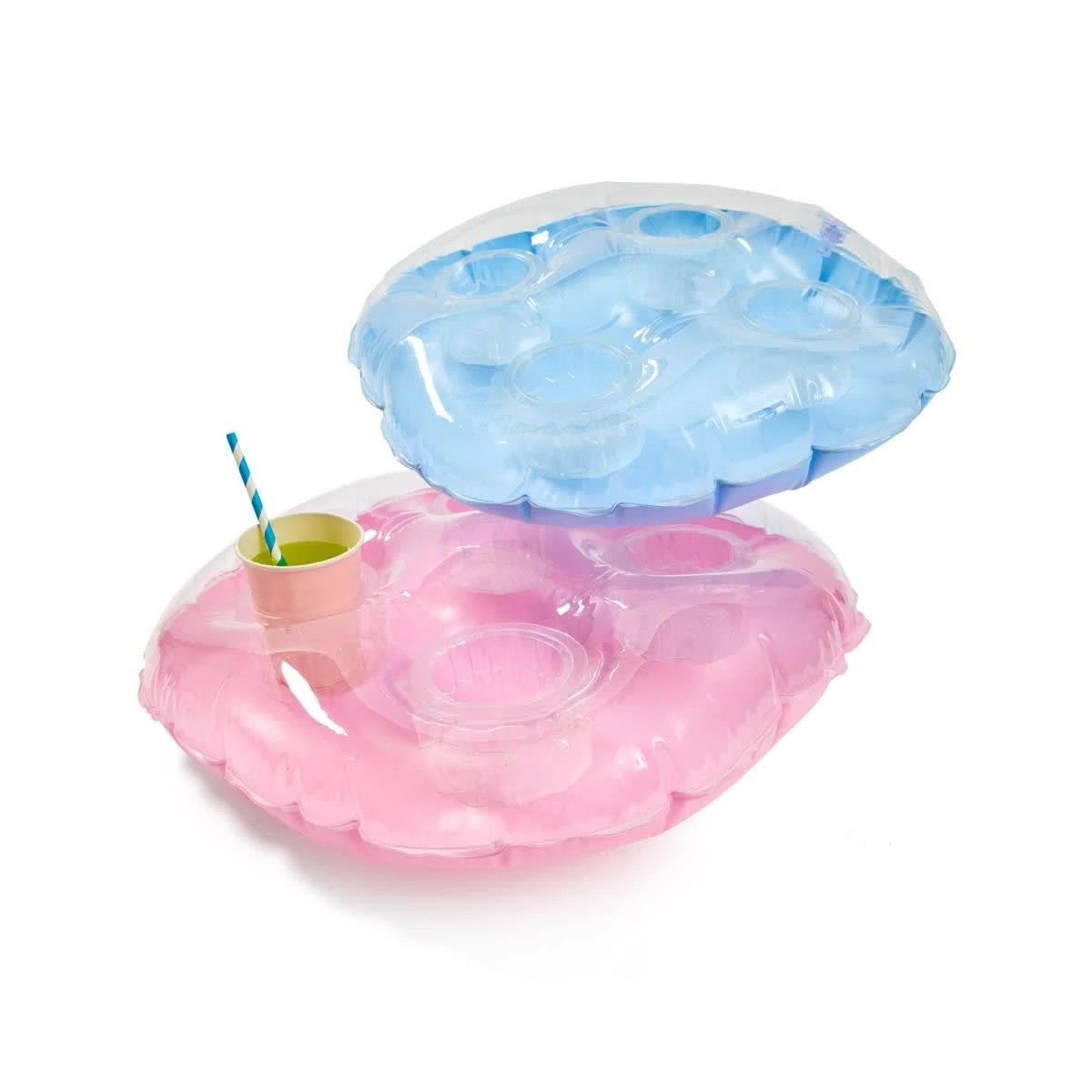 1 2 Pack Inflatable Floating Drink Holders, 1 of 8