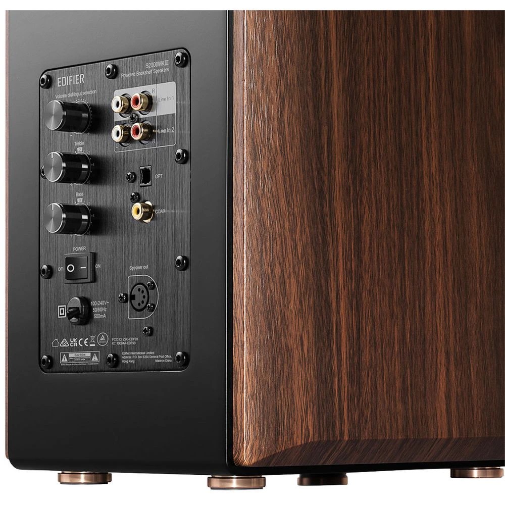 5 EDIFIER S2000MKIII Premium Hi-Res Bookshelf Speaker Brown, 5 of 8