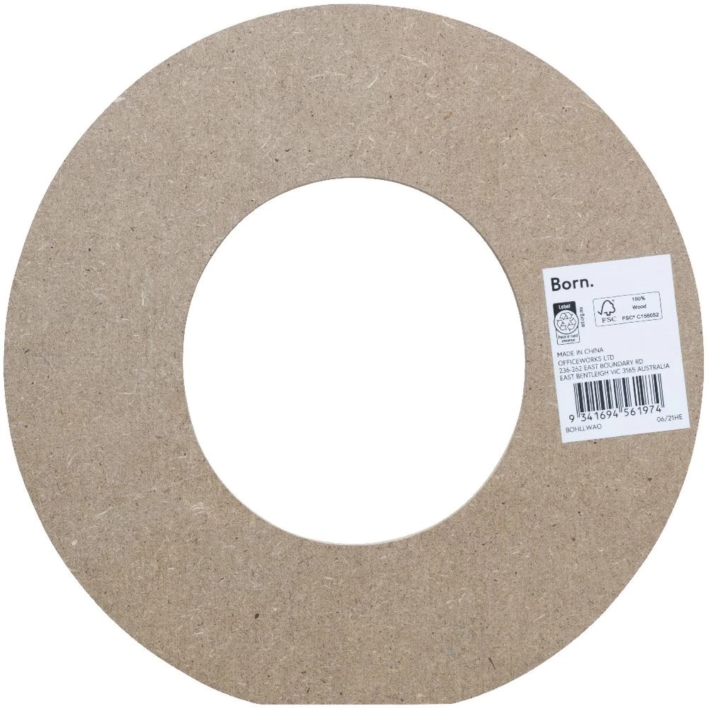 2 Born Wooden Alphabet Letter O 20cm, 2 of 3