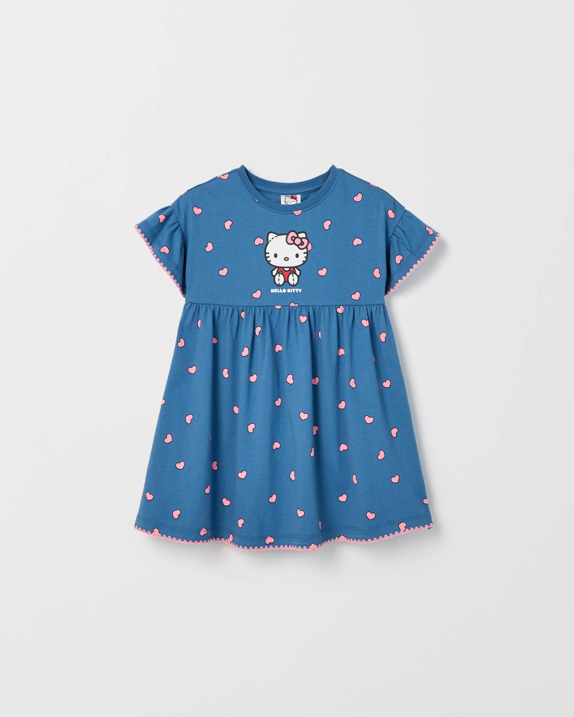 5 Hello Kitty Australian Cotton Jersey Dress HELLO KITTY BLUE, 5 of 6