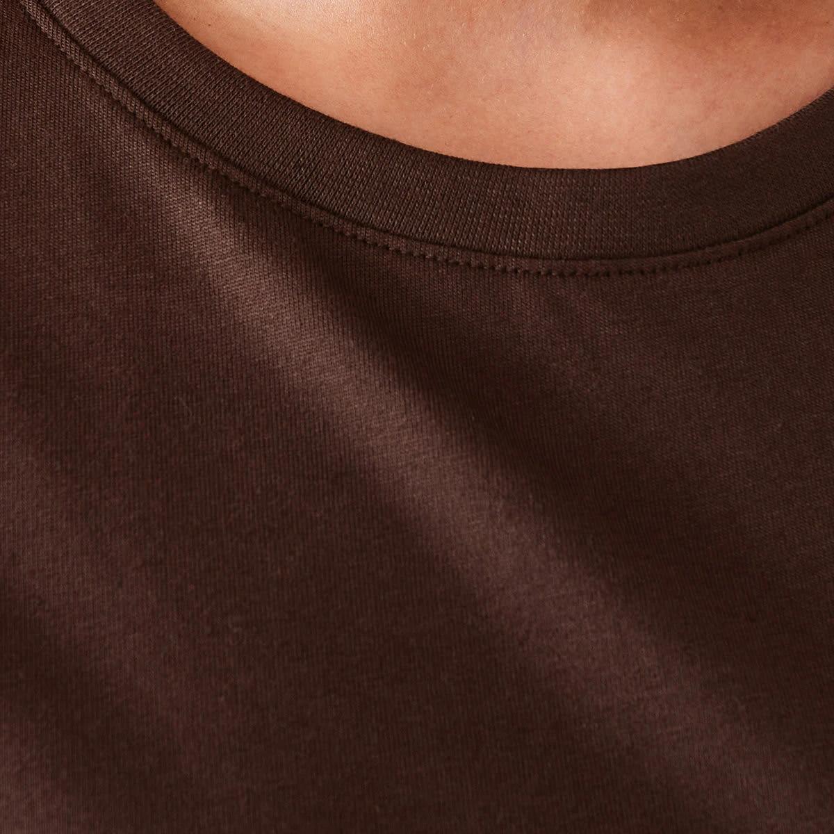 5 Short Sleeve Australian Cotton T-shirt Walnut, 5 of 6