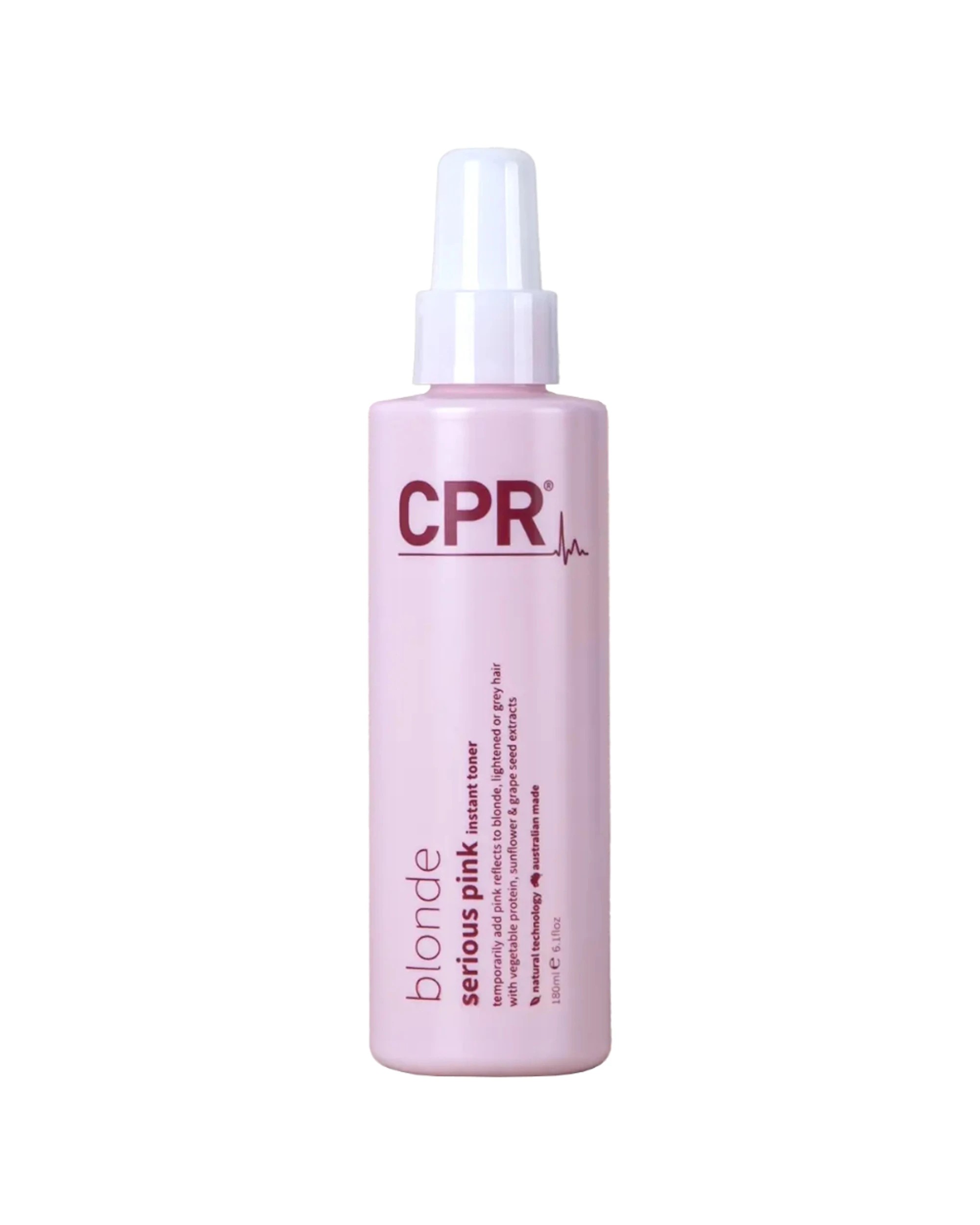 1 CPR Hair Serious Instant Toner Neutralises Brassiness Blonde 180ml - Pink, 1 of 1