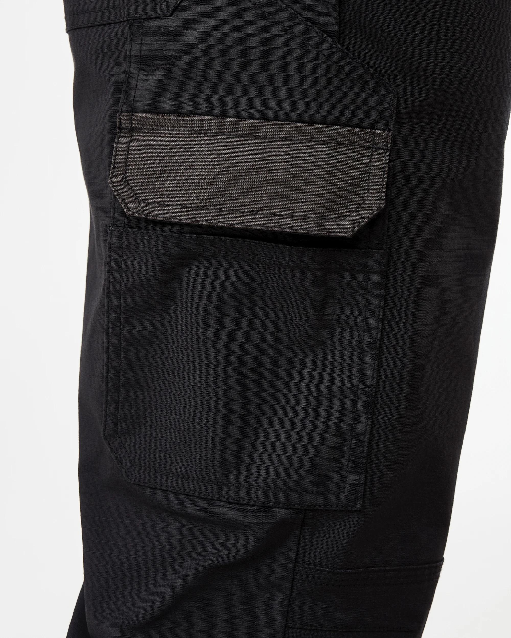 7 Workwear Ripstop Stretch Pants Black, 7 of 9