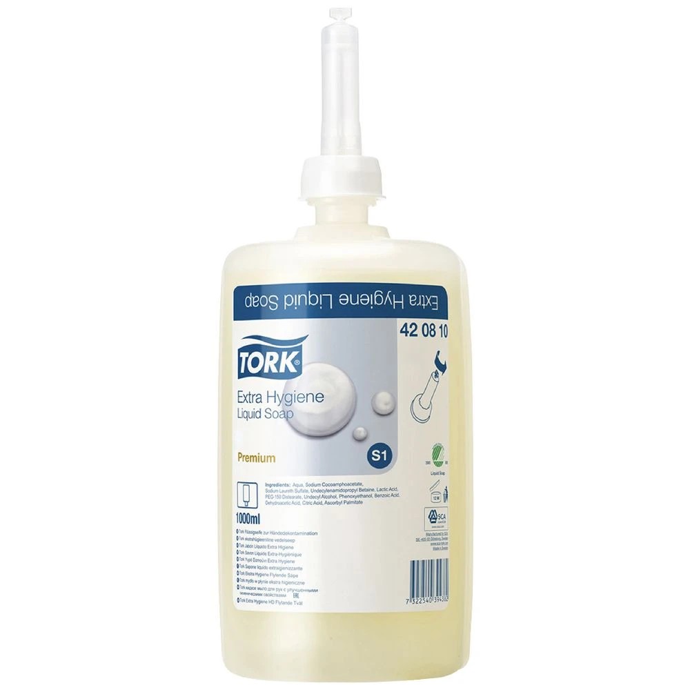 1 Tork S1 System Extra Hygiene HD Liquid Soap 1L, 1 of 1