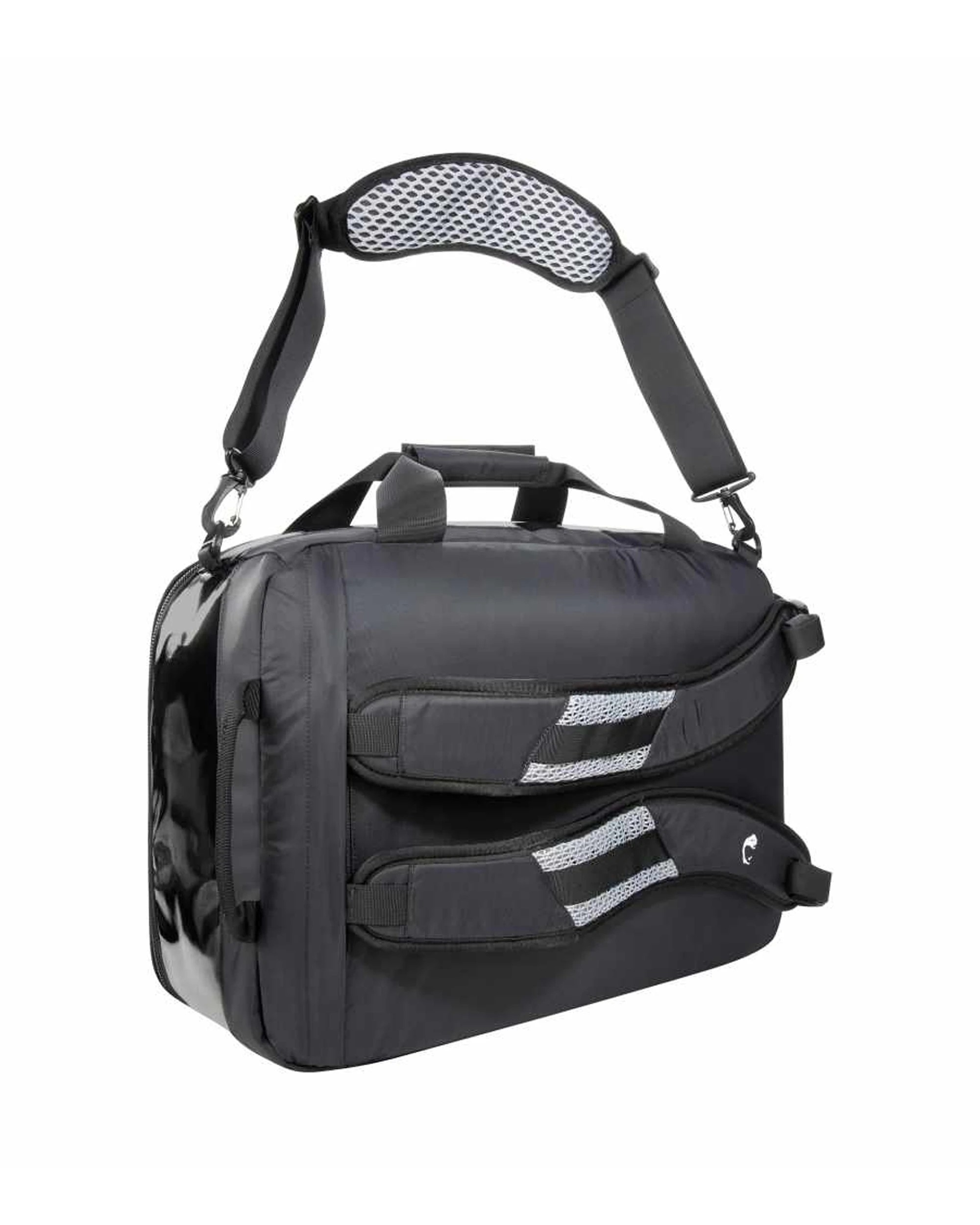 2 Tatonka Nylon Flight Outdoor Travel Duffel Bag 35L Carry On Mesh Pockets - Black, 2 of 4