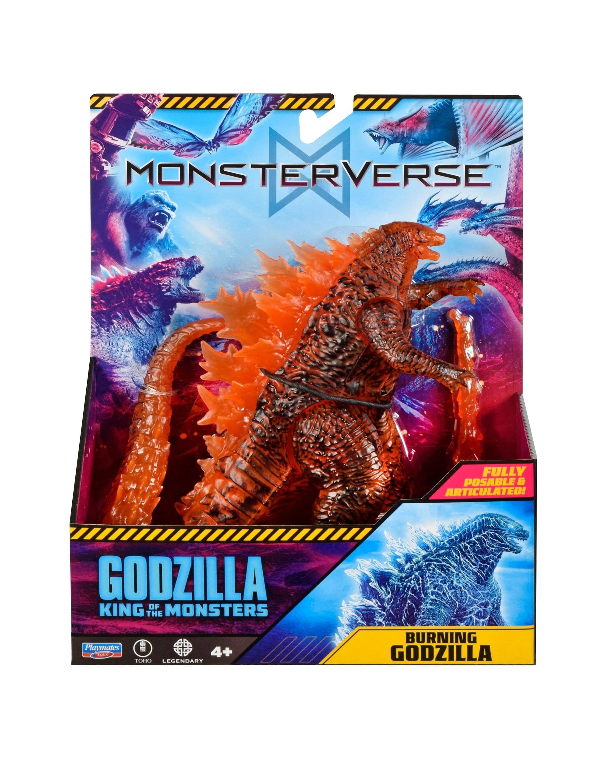 1 MonsterVerse Godzilla King of the Monsters Burning Godzilla 6 inch Action Figure, 1 of 6