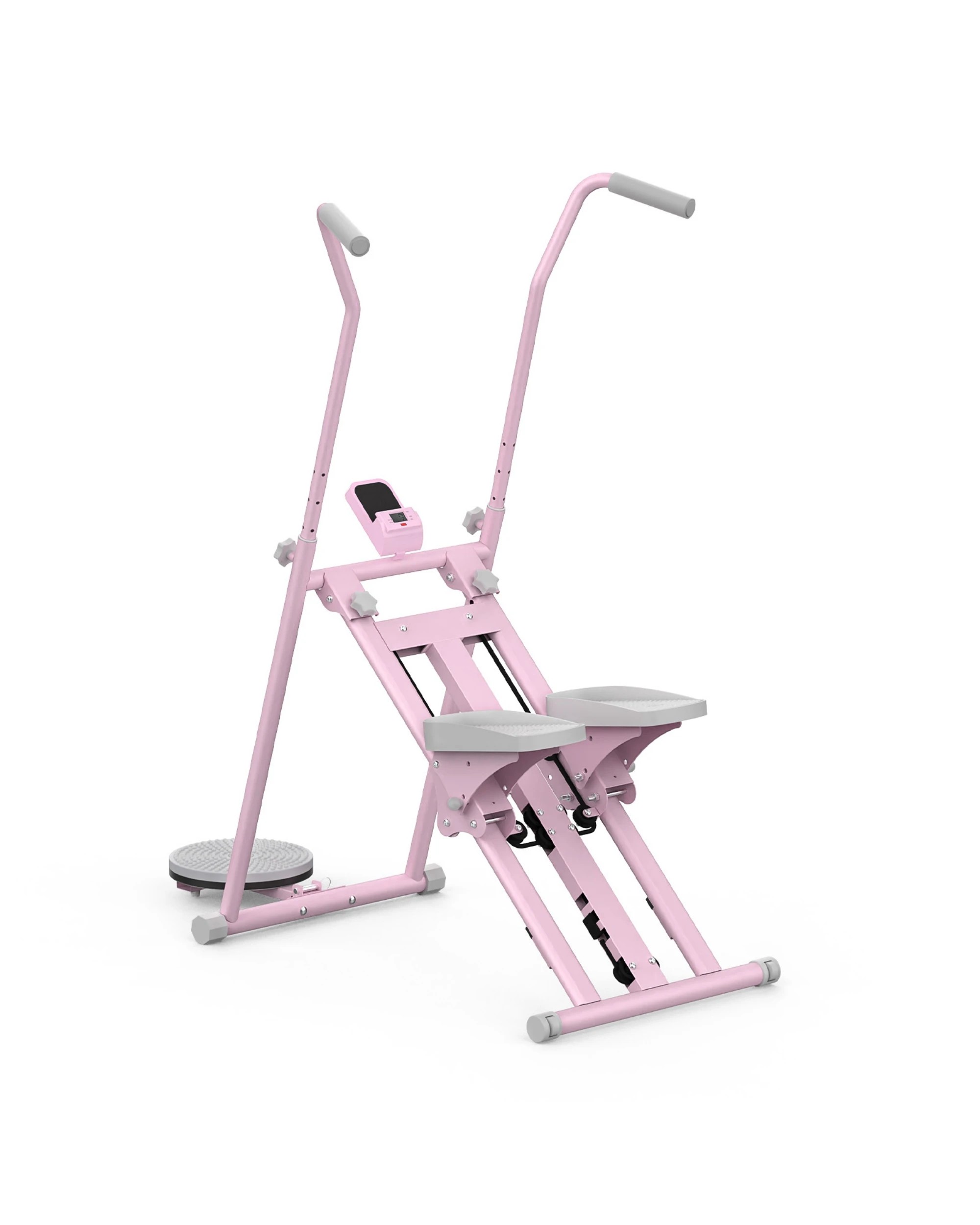 2 Advwin Vertical Climber Exercise Machine Adjustable Stair Stepper Pink&Purple, 2 of 6