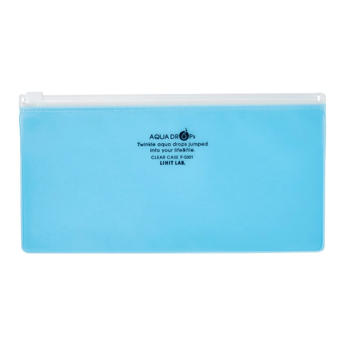 Aqua Drops Zip Wallet Open Pencil Case Blue - Kmart