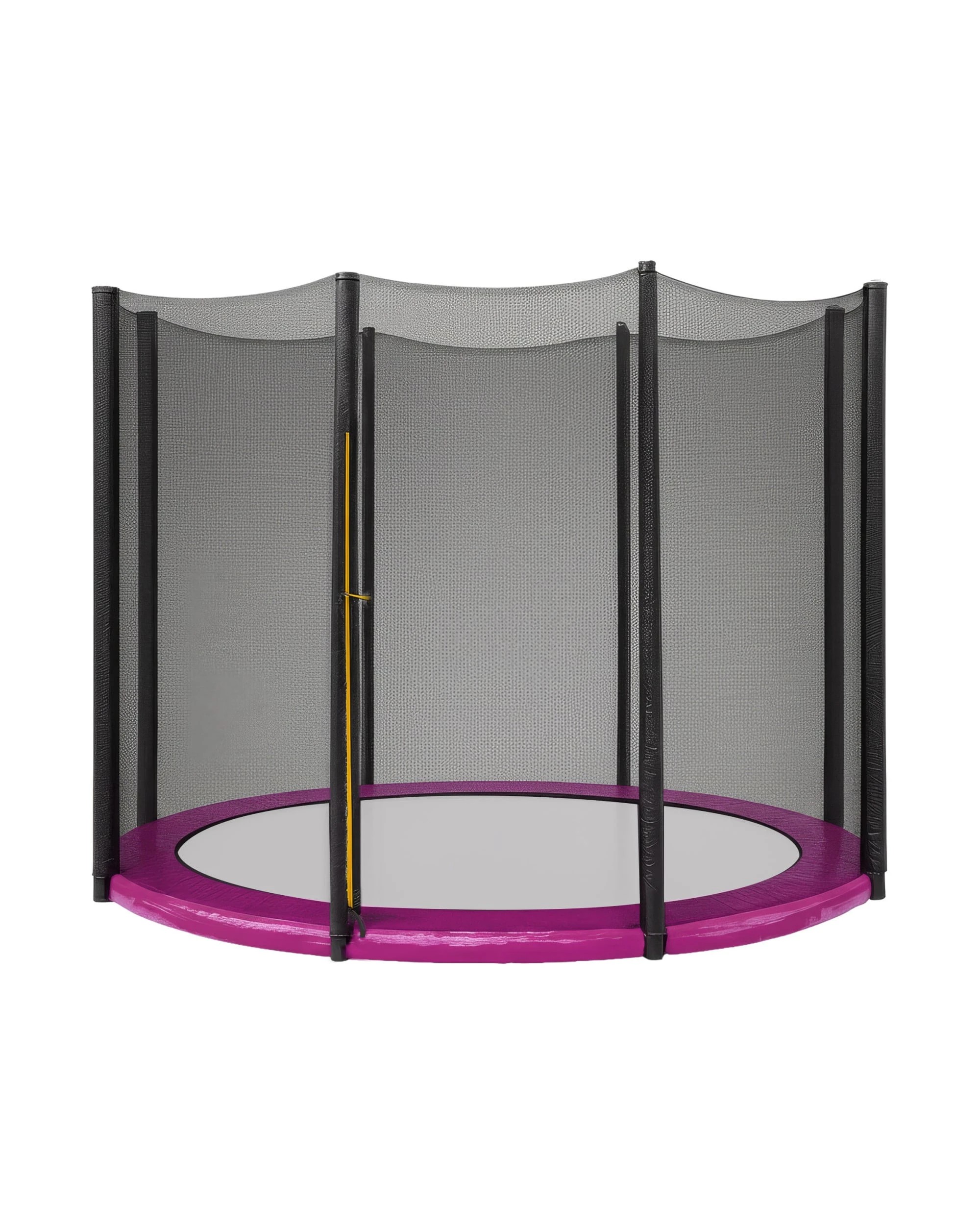 1 14ft Trampoline Replacement Safety Pad and Net Round 8 Poles Pink, 1 of 6