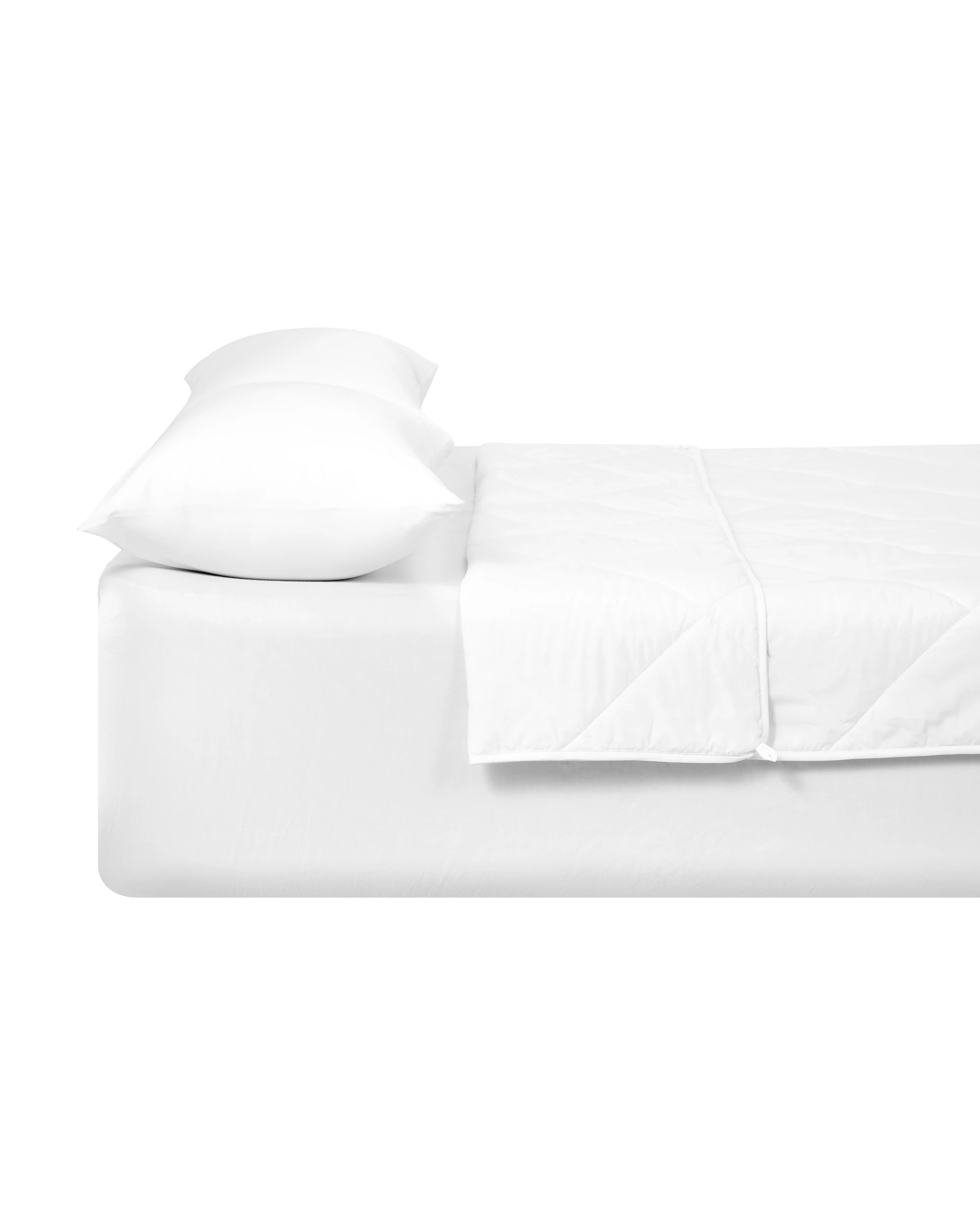 4 Low Warmth Summer Cotton Wool Quilt - Single Bed, White, 4 of 4
