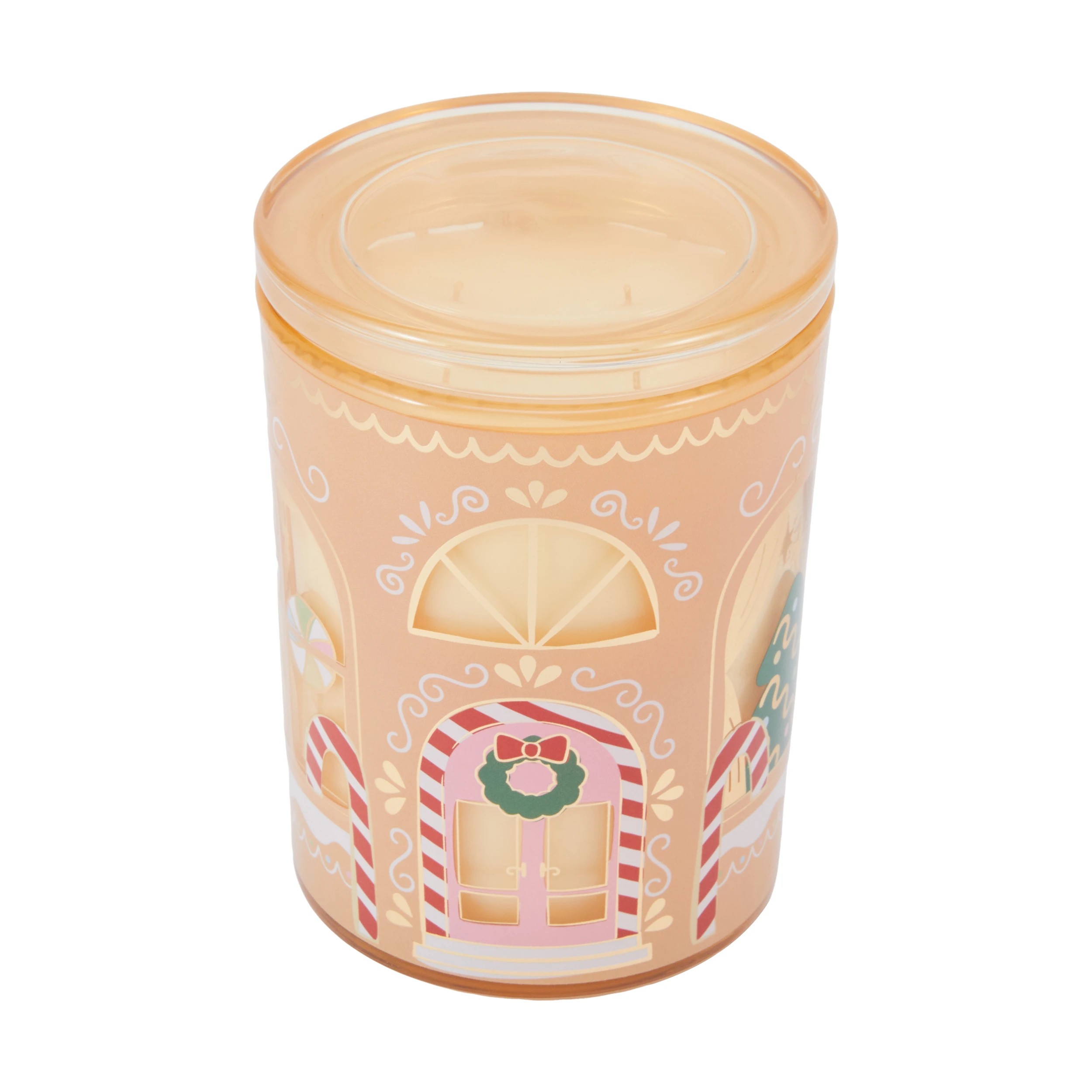 4 Christmas Gingerbread House Glowing Scene Candle, 4 of 6