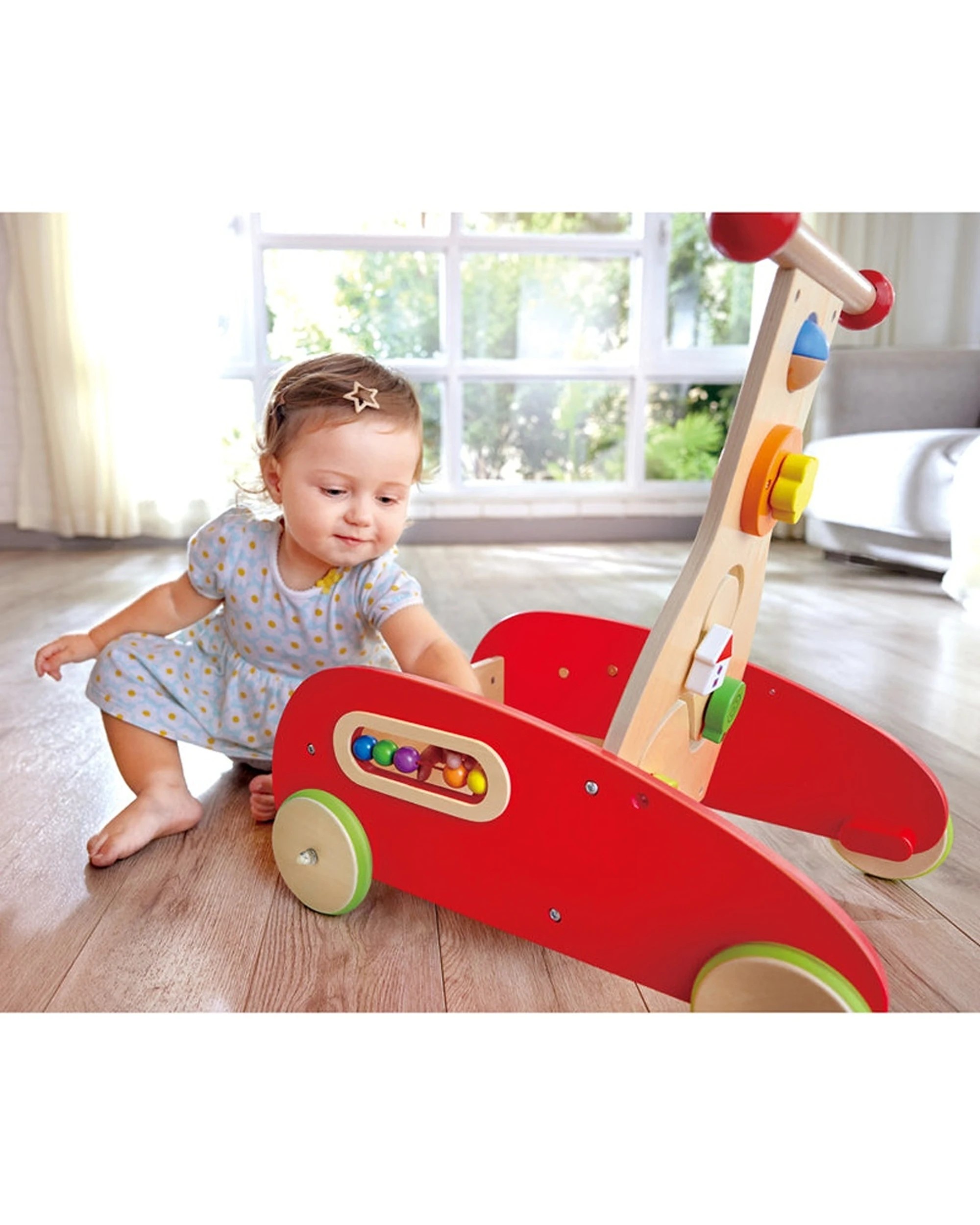 4 Hape Wonder Walker Push With Busy-Box Toddler Walker Kids 33.3x46x50.5cm - Multi, 4 of 5