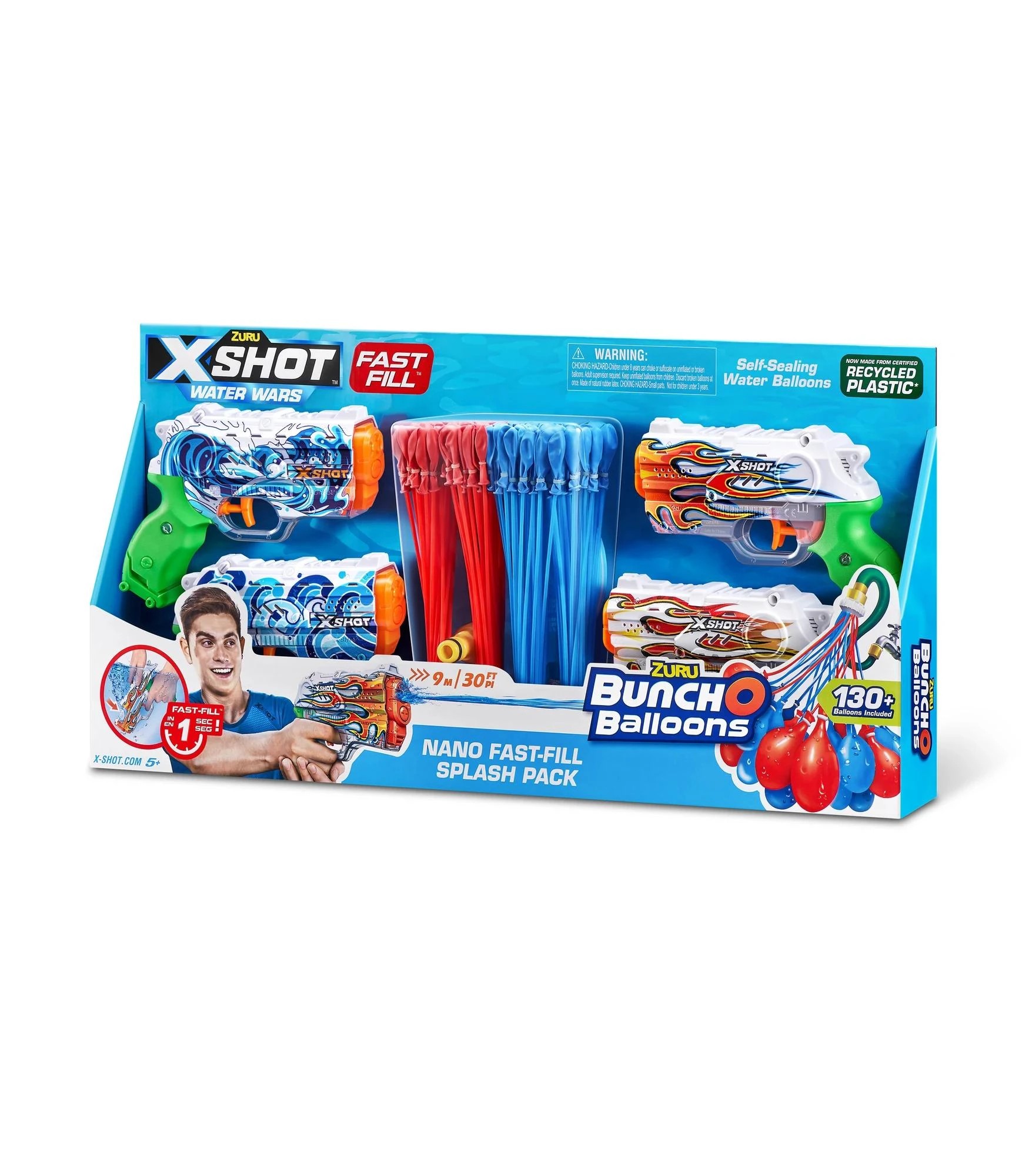 2 Bunch O Balloons Nano Fast Fill Splash pack - Multi, 2 of 10
