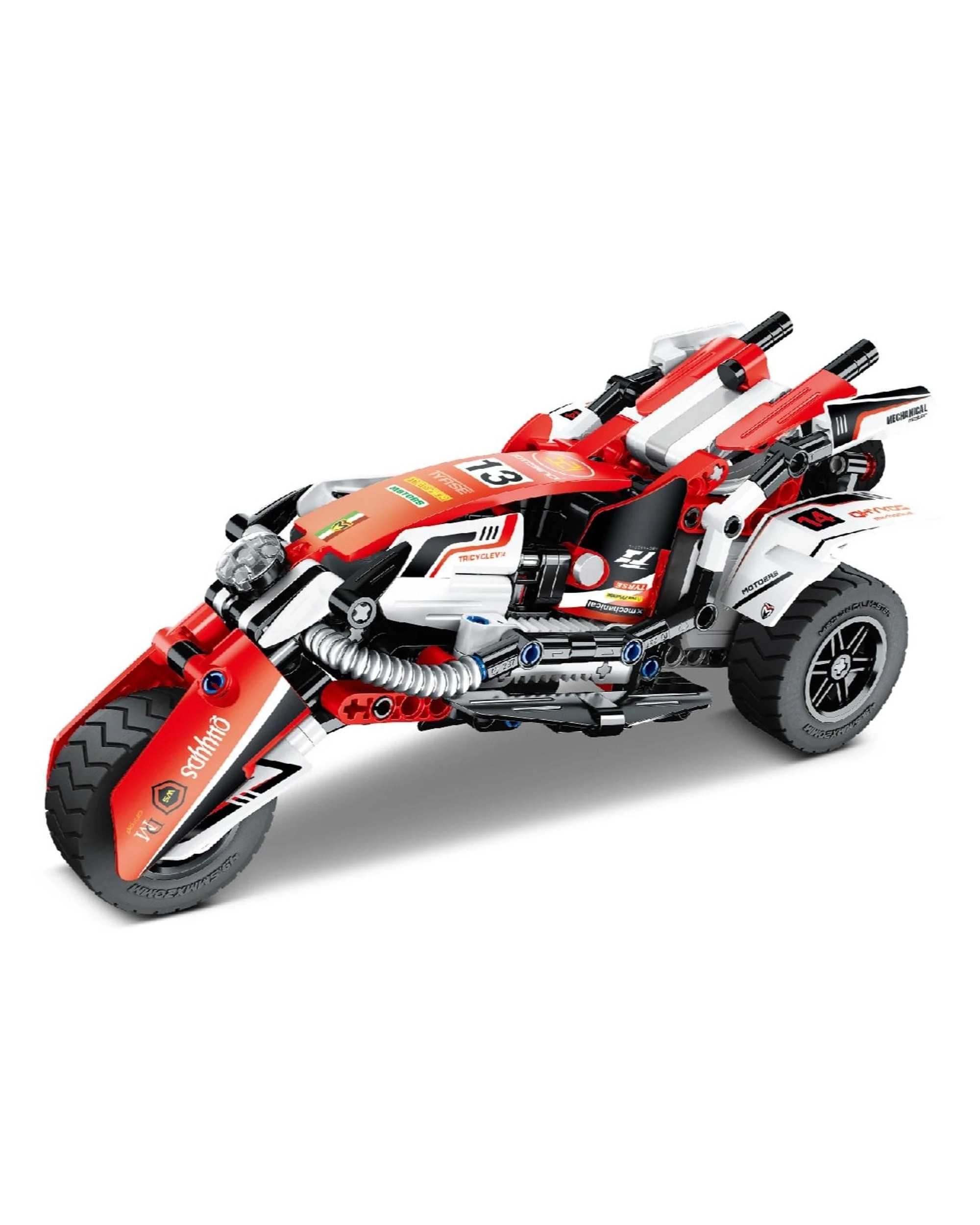 7 iM.Master Mechanical Master Pull Back Motorcycle 198 Piece Model Kit - 5814, 7 of 7
