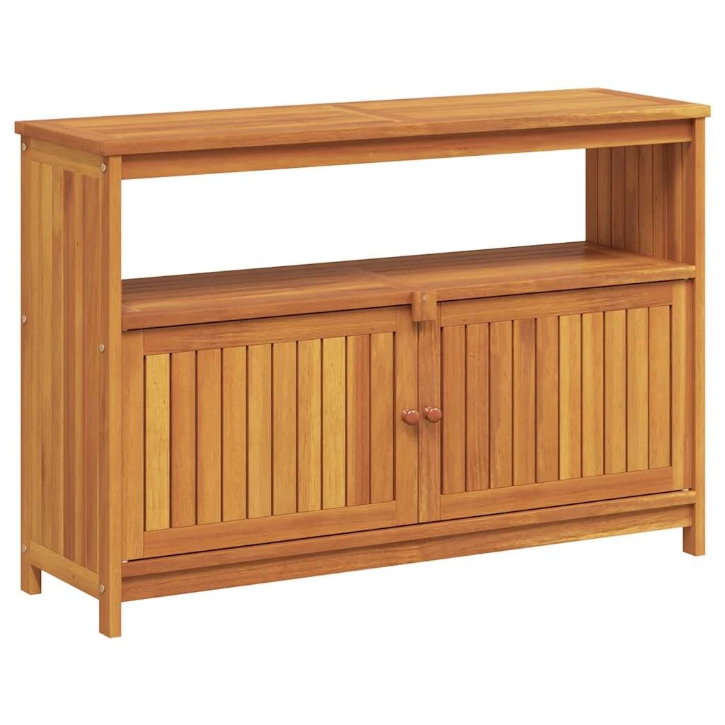 1 vidaXL Garden Console Table Ample Storage - Brown, 1 of 9