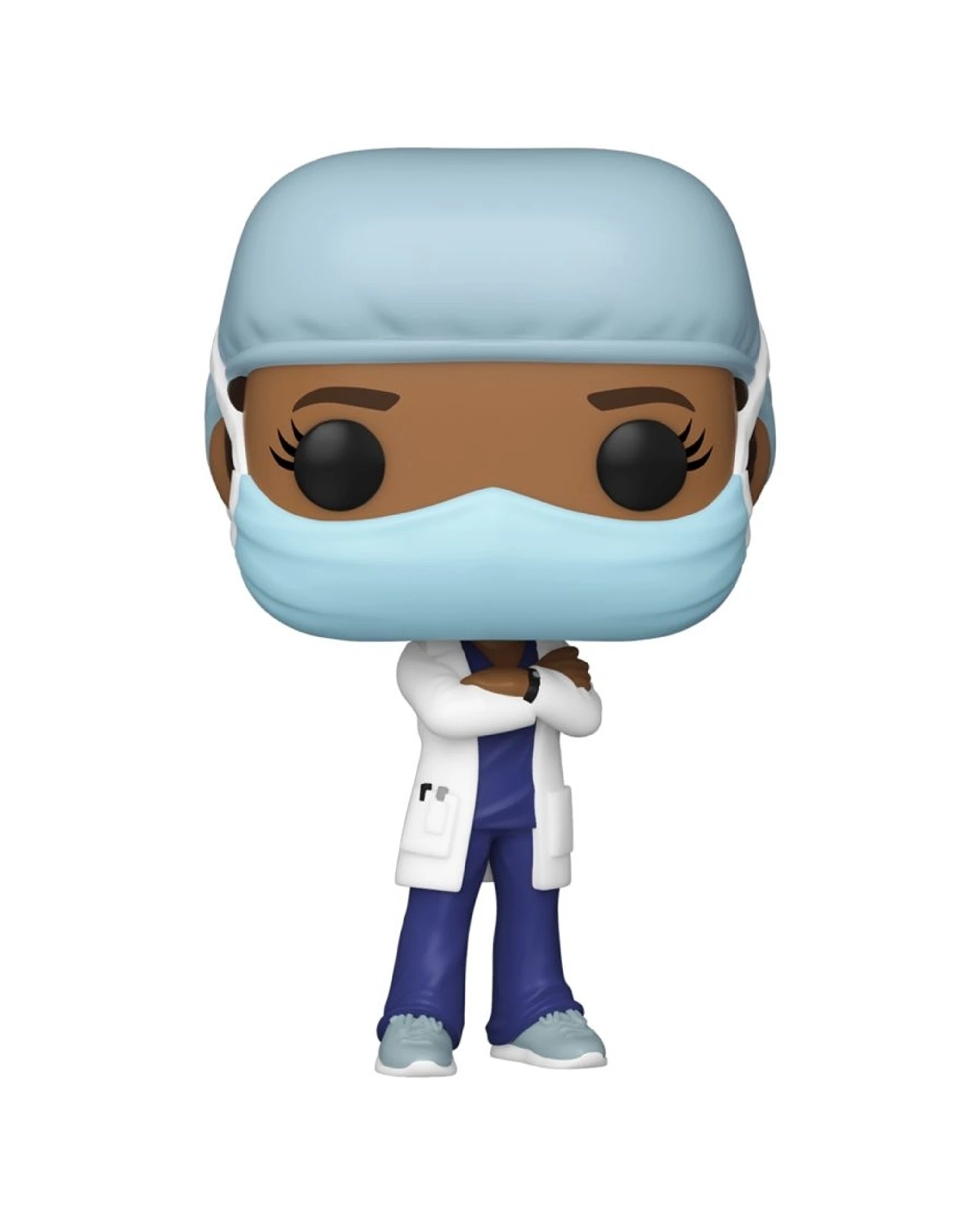 3 Pop Vinyl Figurine Heroes Front Line Worker Female 10cm Collectible Toy - Multi, 3 of 3
