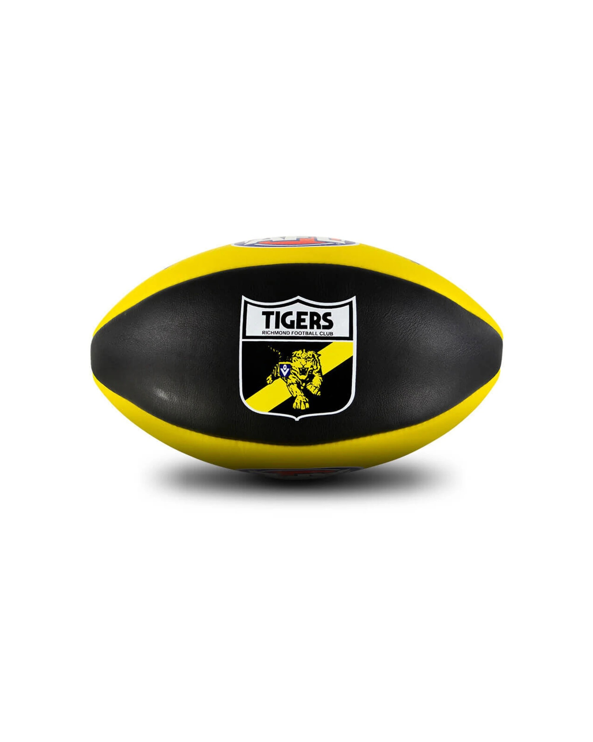 4 SHERRIN AFL Team Leather Football Richmond Tigers Size 5 Training Grass Play - Multi, 4 of 4