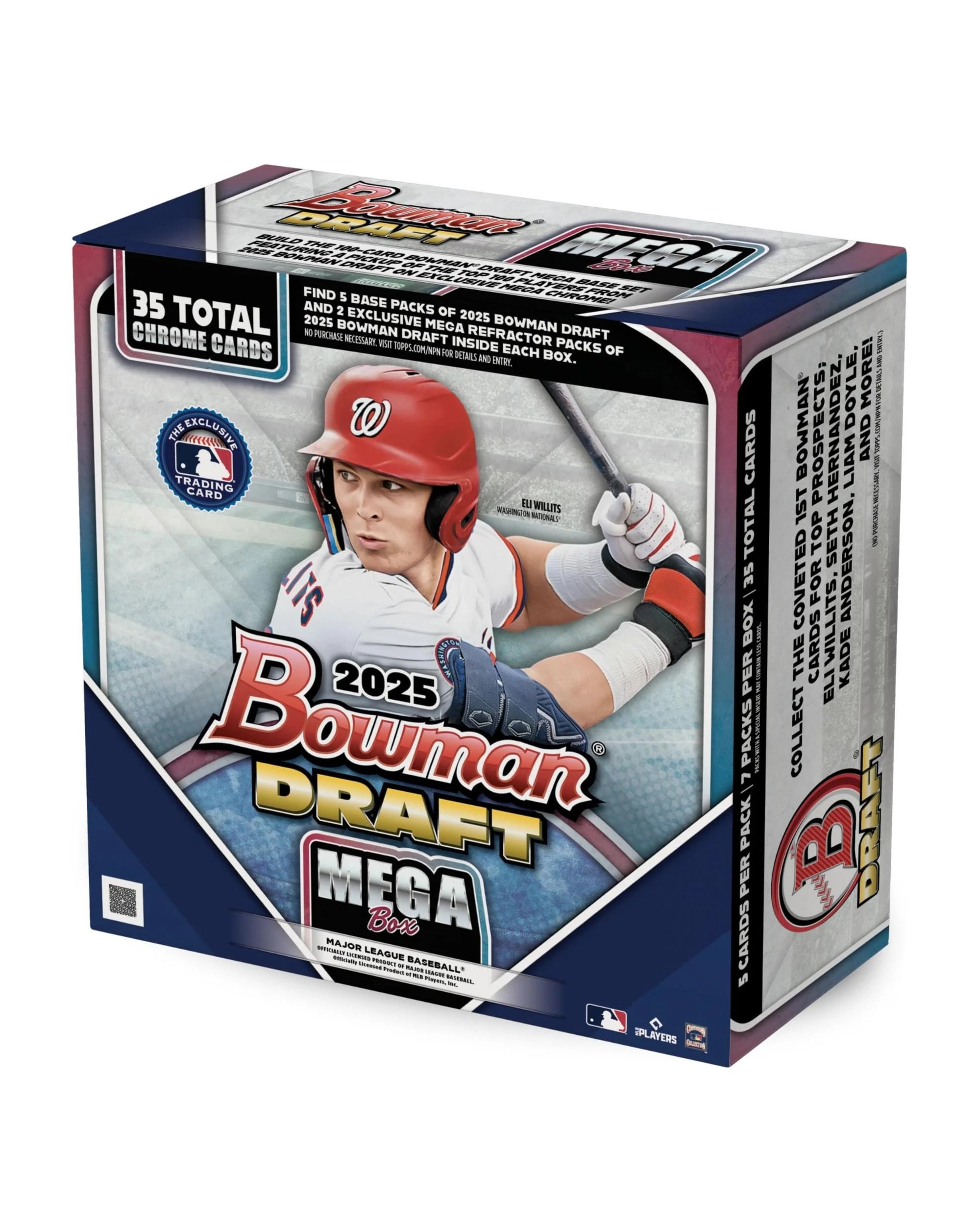 1 Topps 2025 MLB Bowman Draft Baseball Mega Box, 1 of 10