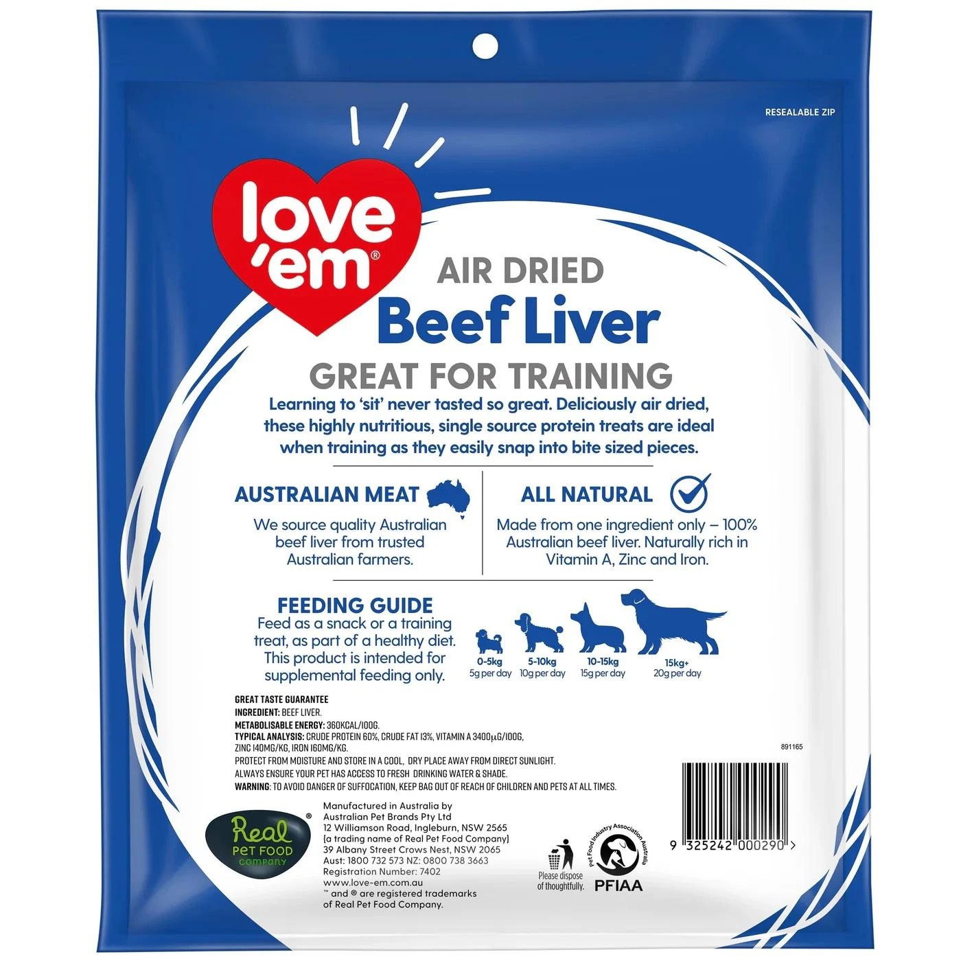 2 Love Em Beef Liver 500g, 2 of 2