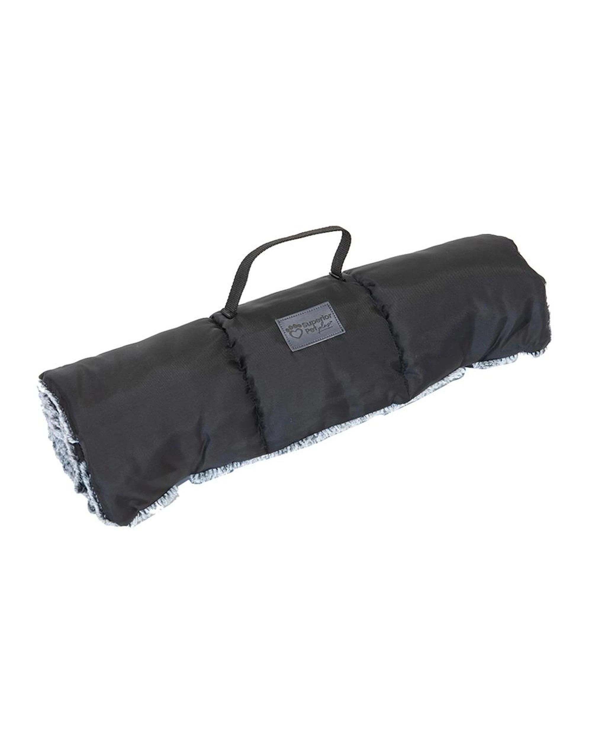 1 Superior Pet Goods Rollup Pet Dog Travel Mat Artic Faux Fur Jumbo, 1 of 9