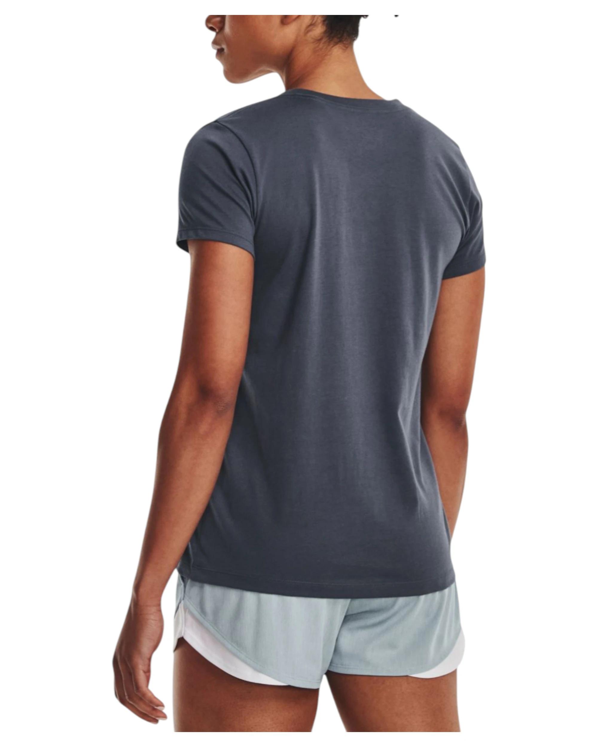 5 Under Armour 2 Pack Womens Sport Style Logo Short Sleeve Shirt CHARCOAL, 5 of 6