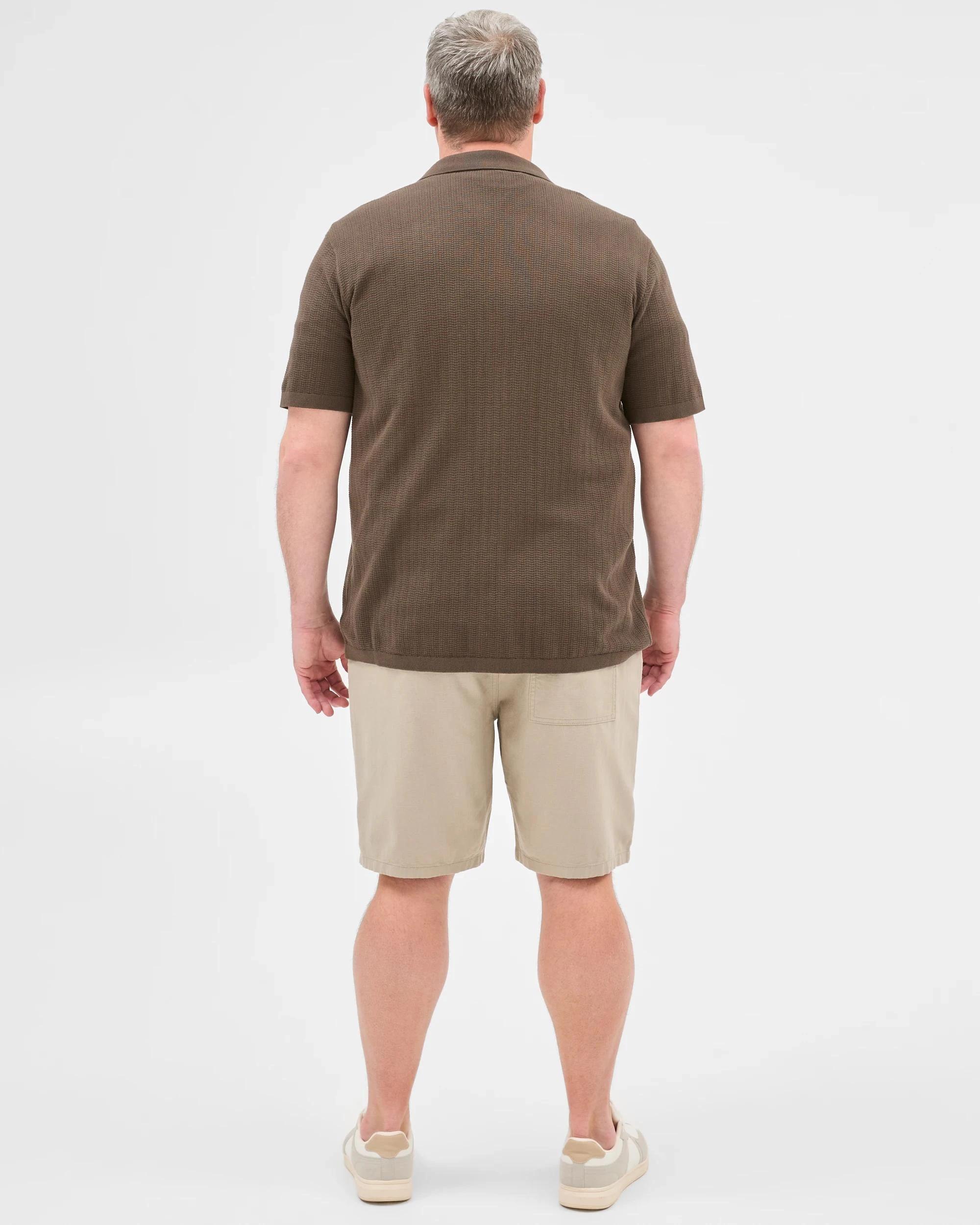 5 Target Plus Size Australian Cotton Knitted Shirt BLACK OLIVE, 5 of 6