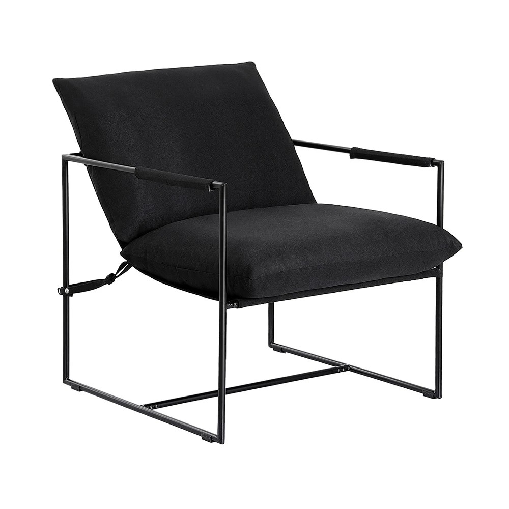 1 Artiss Armchair Lounge Chair Sling - Black, 1 of 7