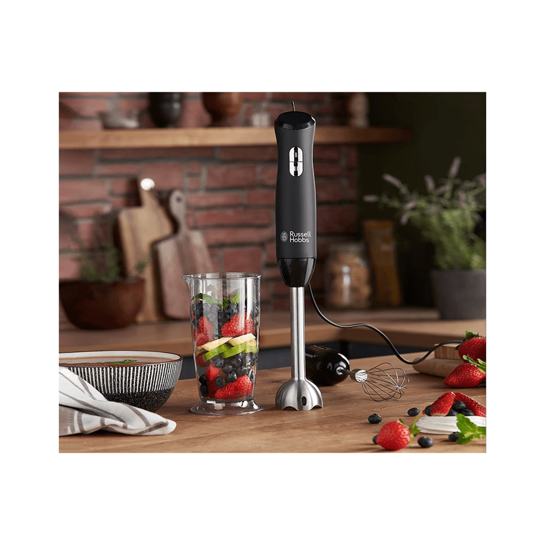 9 Russell Hobbs Rhsm5blk Desire 3-in-1 Hand Blender 500w Mixer/whisk Matte - Black, 9 of 9