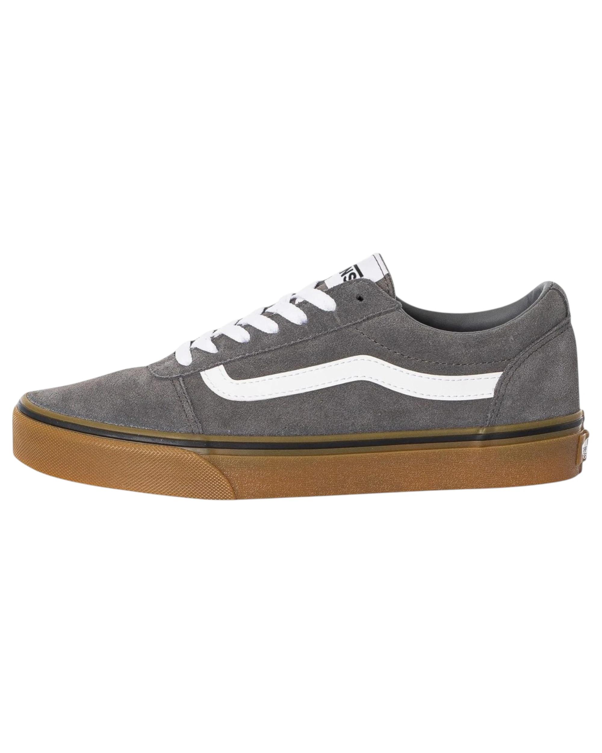 3 Vans Mens Ward Low Top Suede Pewter/Gum Lace Up Shoes PEWTER/GUM, 3 of 7