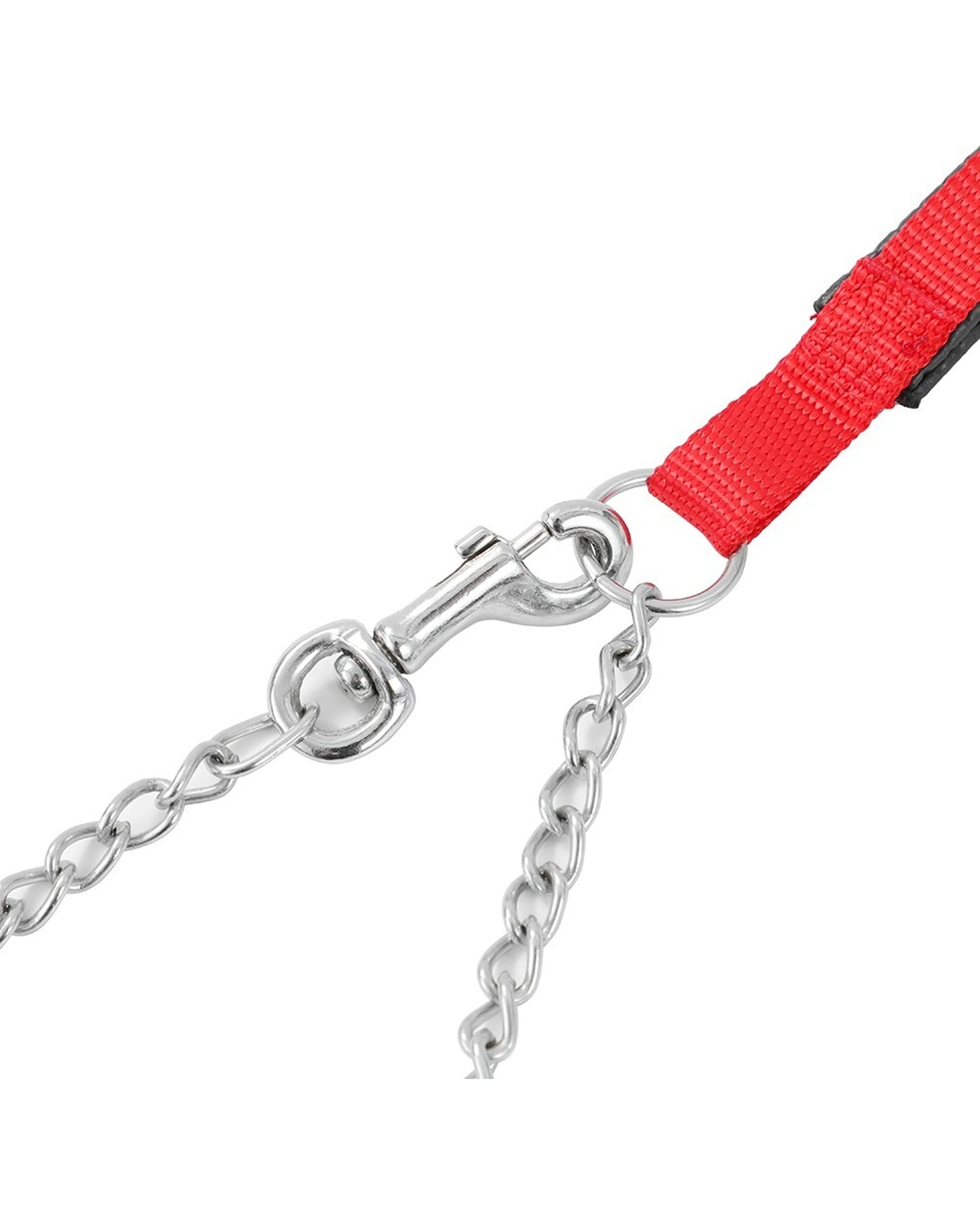 8 Paws And Claws 2pk Pet Dog Chain Lead With Padded Handle 120cm - Red, 8 of 9