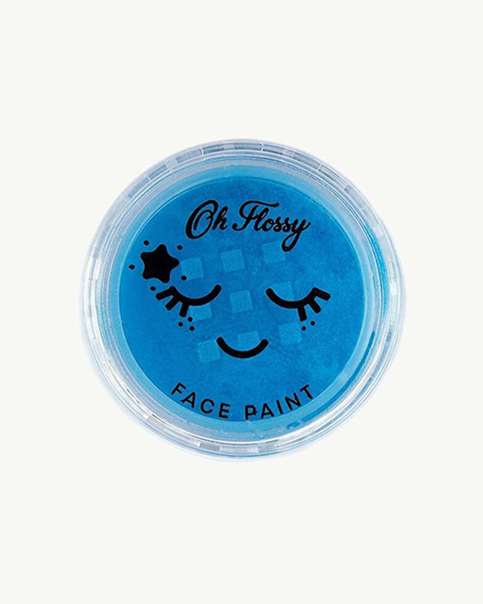 5 OH FLOSSY 9pc Kids Adults Cosmetic Colour Face Paint Set - Blue, 5 of 8