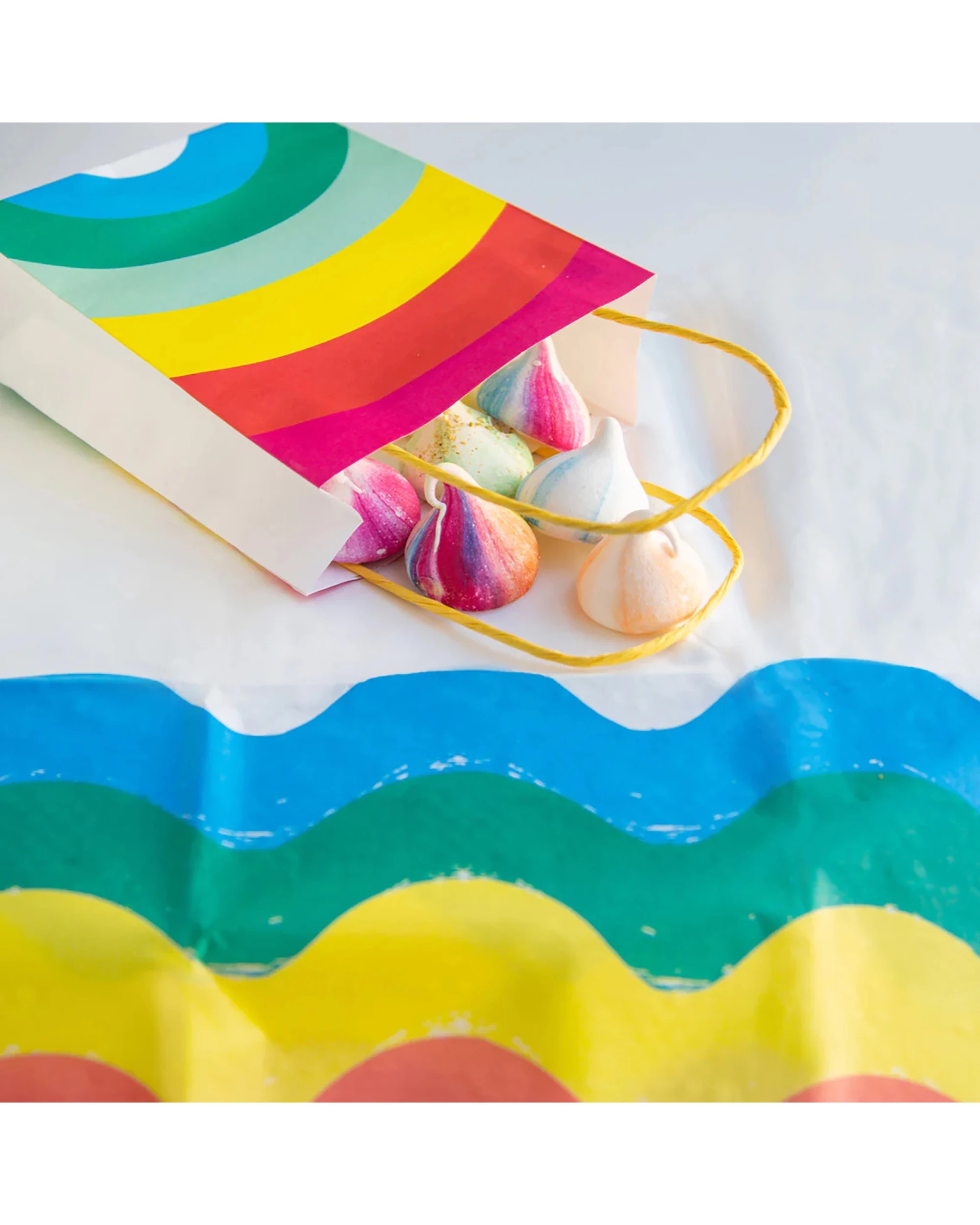 2 Talking Tables Birthday Brights Rainbow Paper Gift Bags Pack of 8 - Multi, 2 of 6