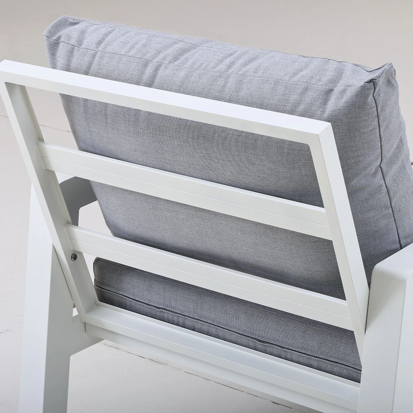 6 Moda Living Bronte Aluminium Outdoor Single Sofa with Cushion (Set of 2) - White, 6 of 6